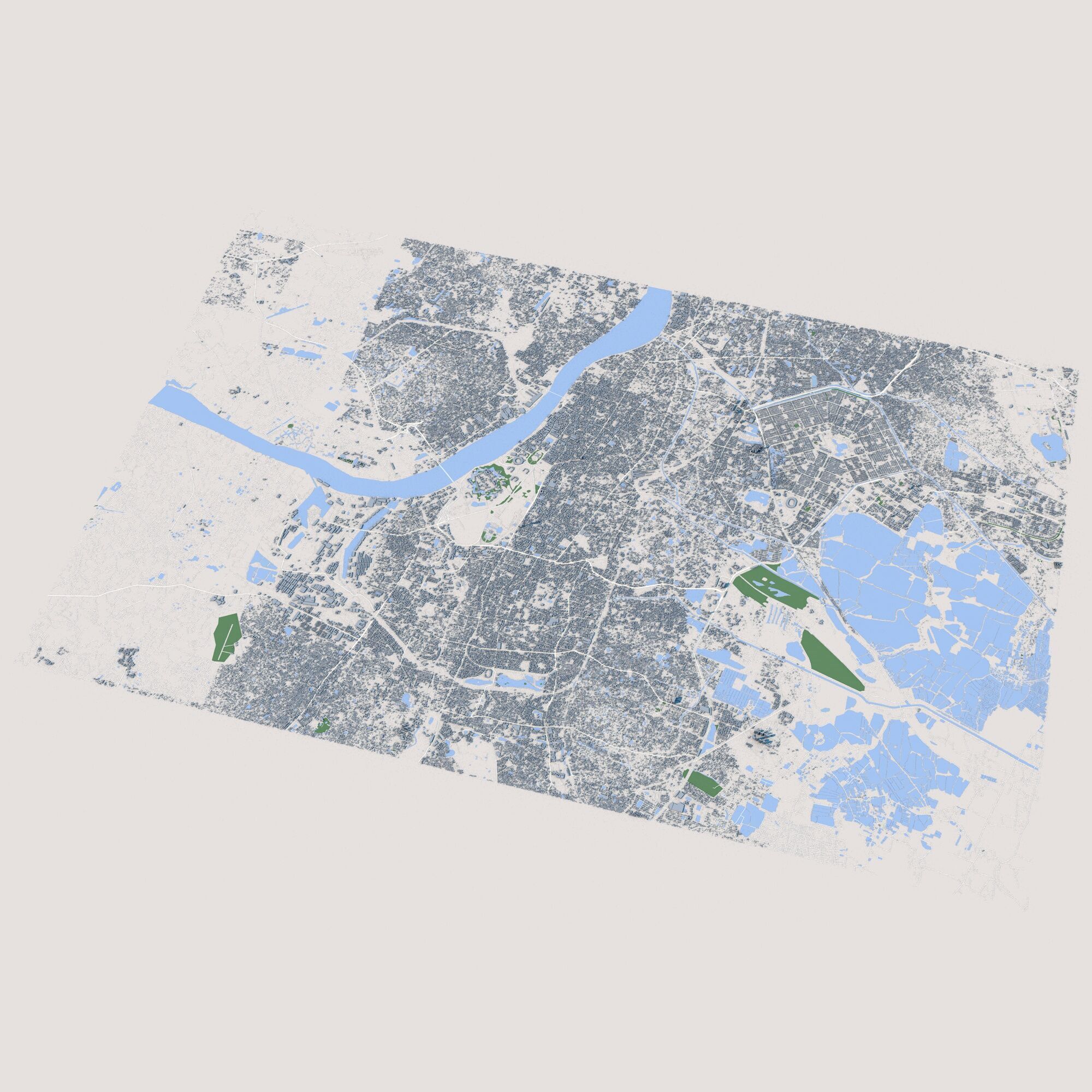Kolkata City India 3D model_1