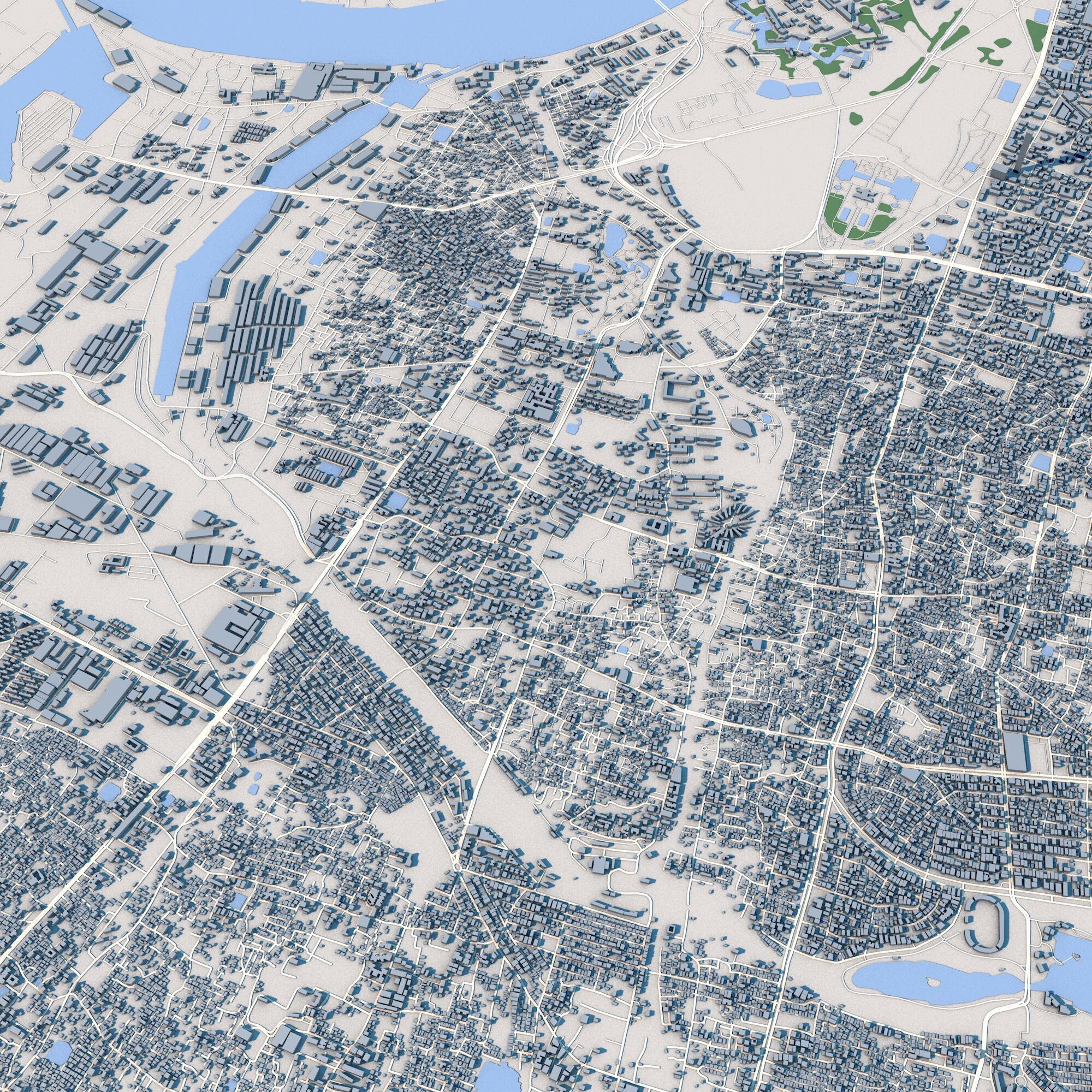 Kolkata City India 3D model_7