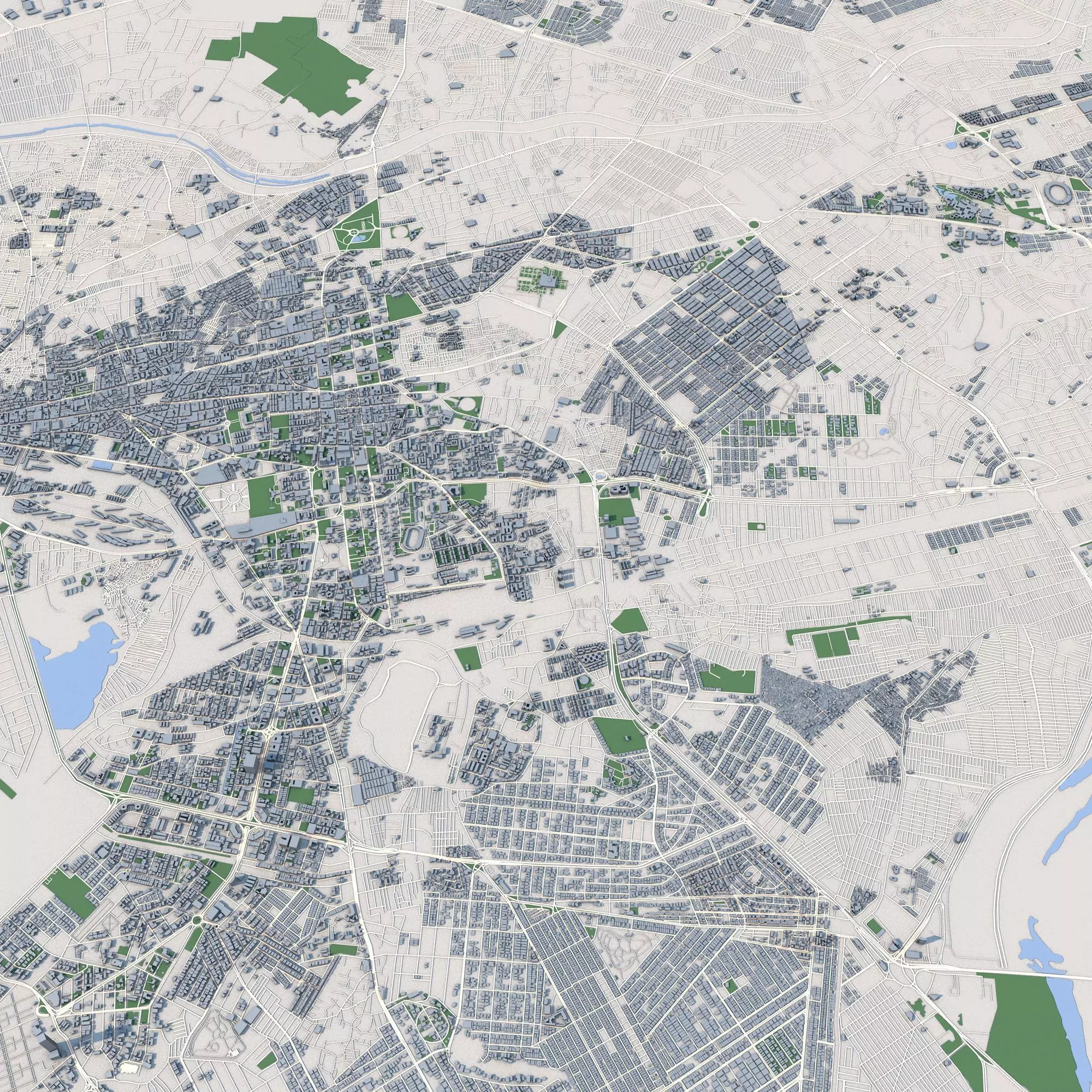 Karachi City Pakistan 3D model_0