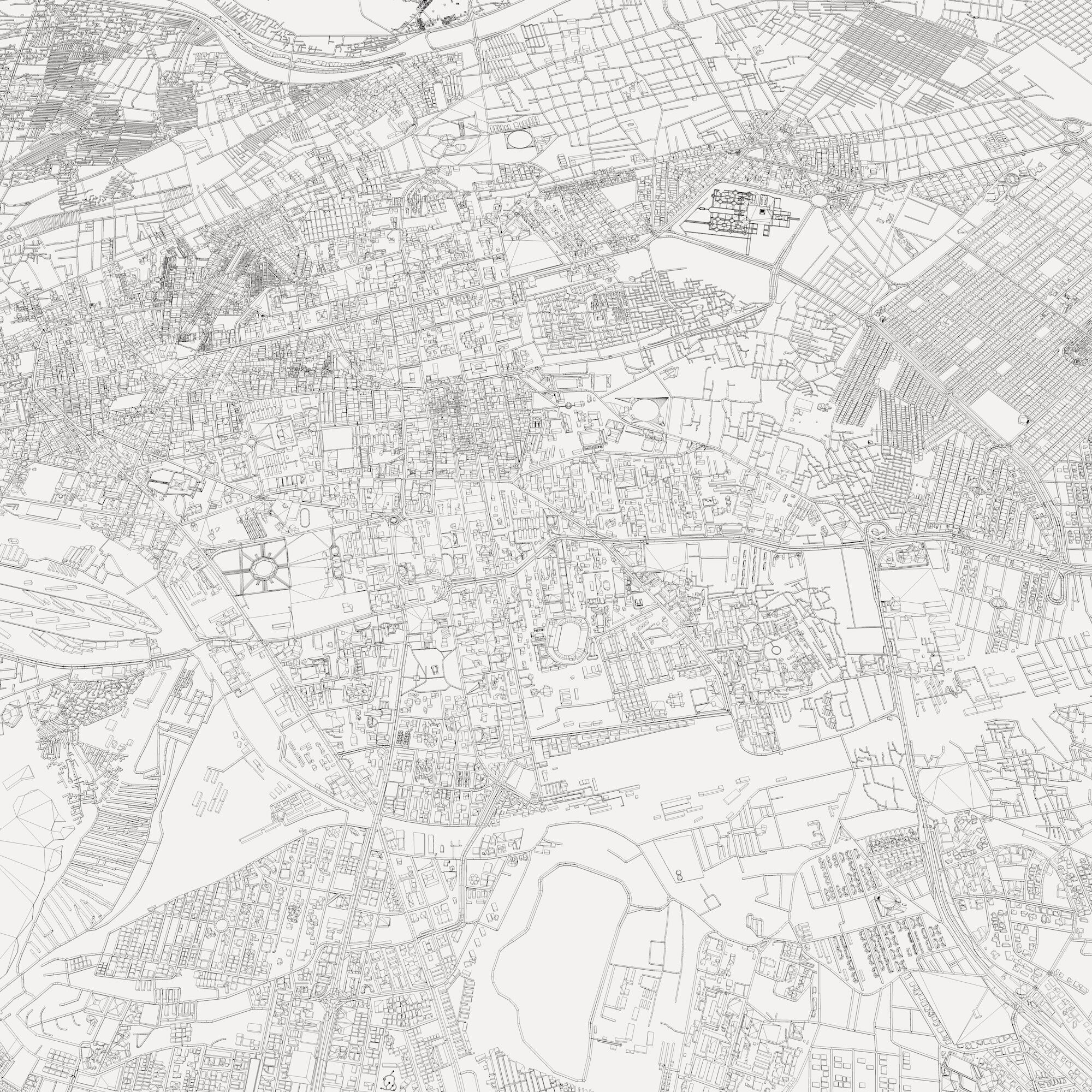 Karachi City Pakistan 3D model_8