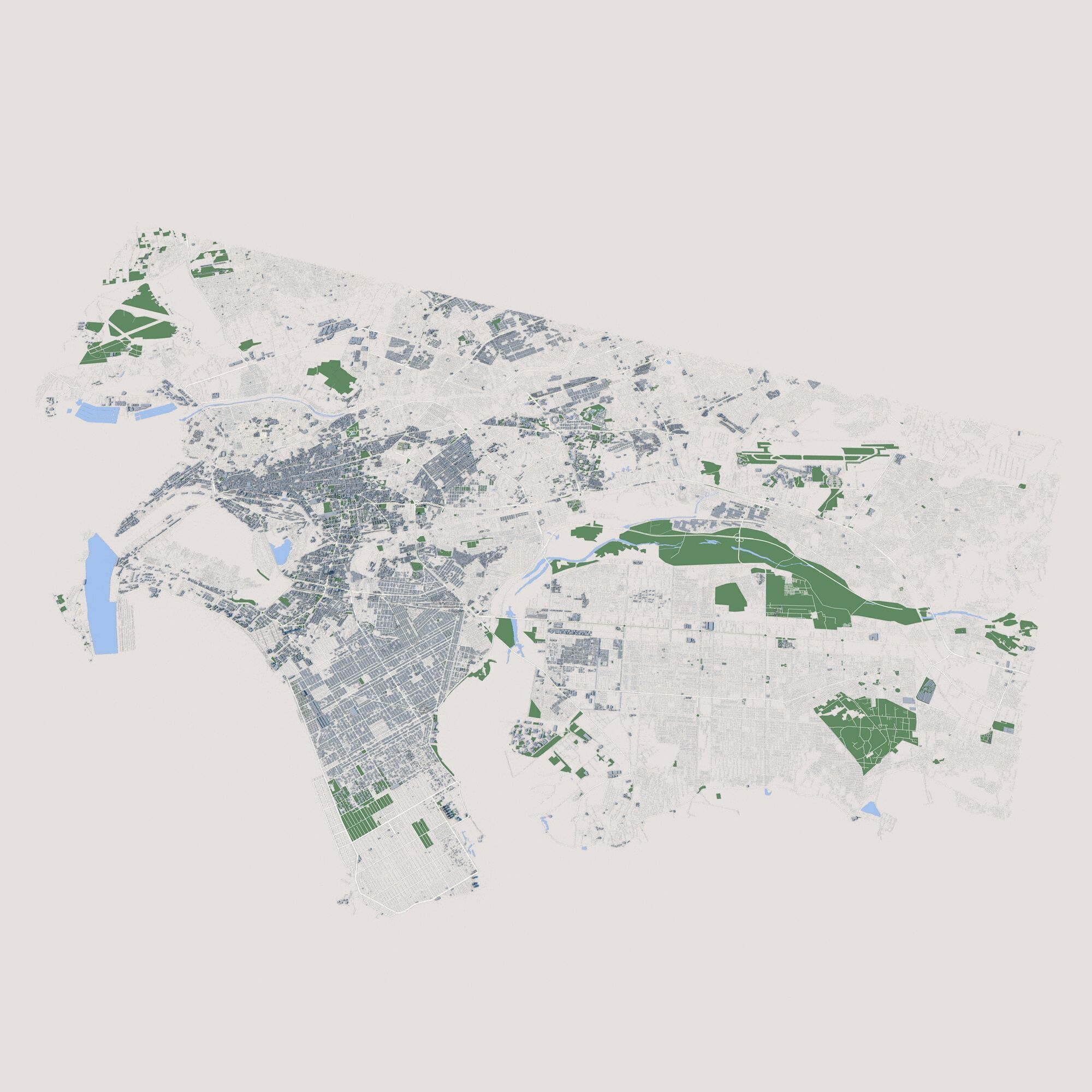 Karachi City Pakistan 3D model_1