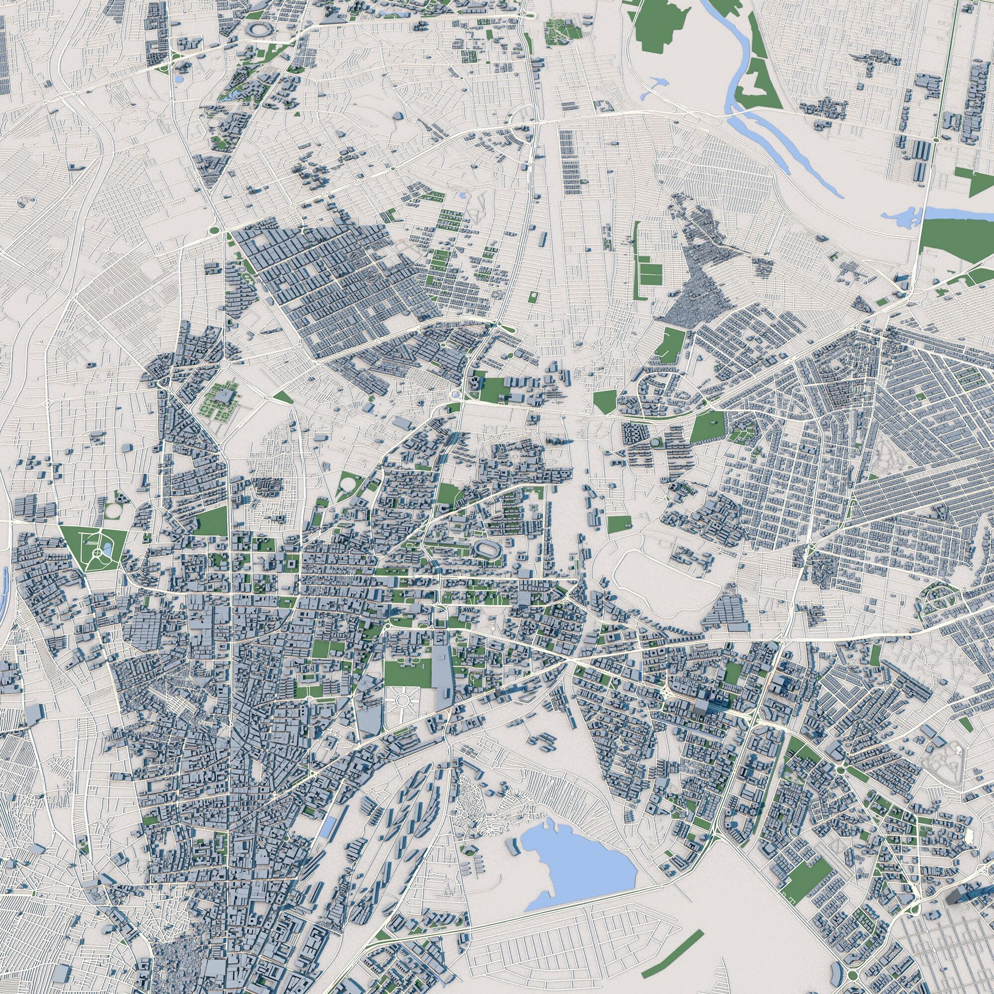 Karachi City Pakistan 3D model_6