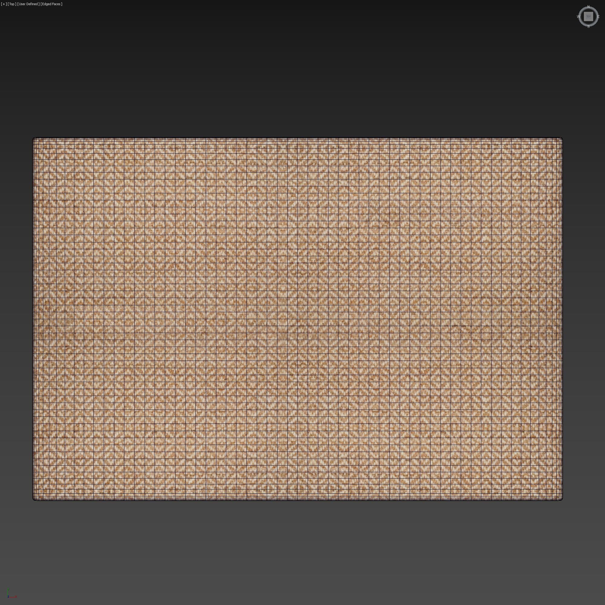 Carpet set 90 - Jute Rug- 7K 3D model_3