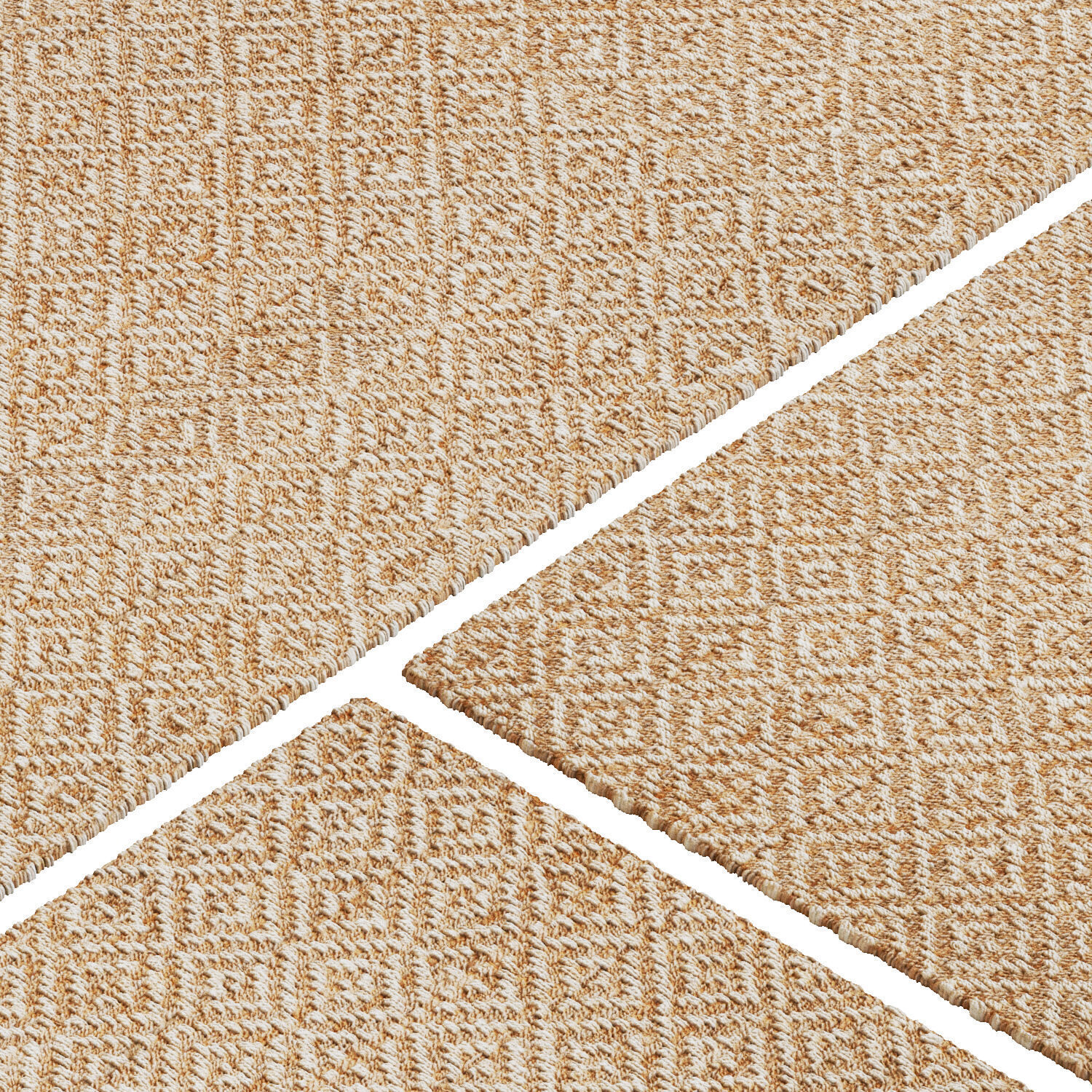 Carpet set 90 - Jute Rug- 7K 3D model_2
