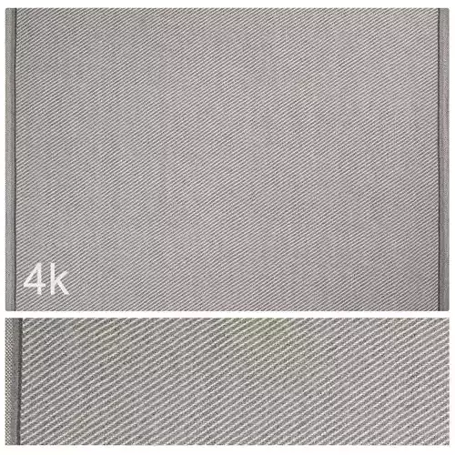 Carpet set 84 - Braided Gray Wool Rug - 4K