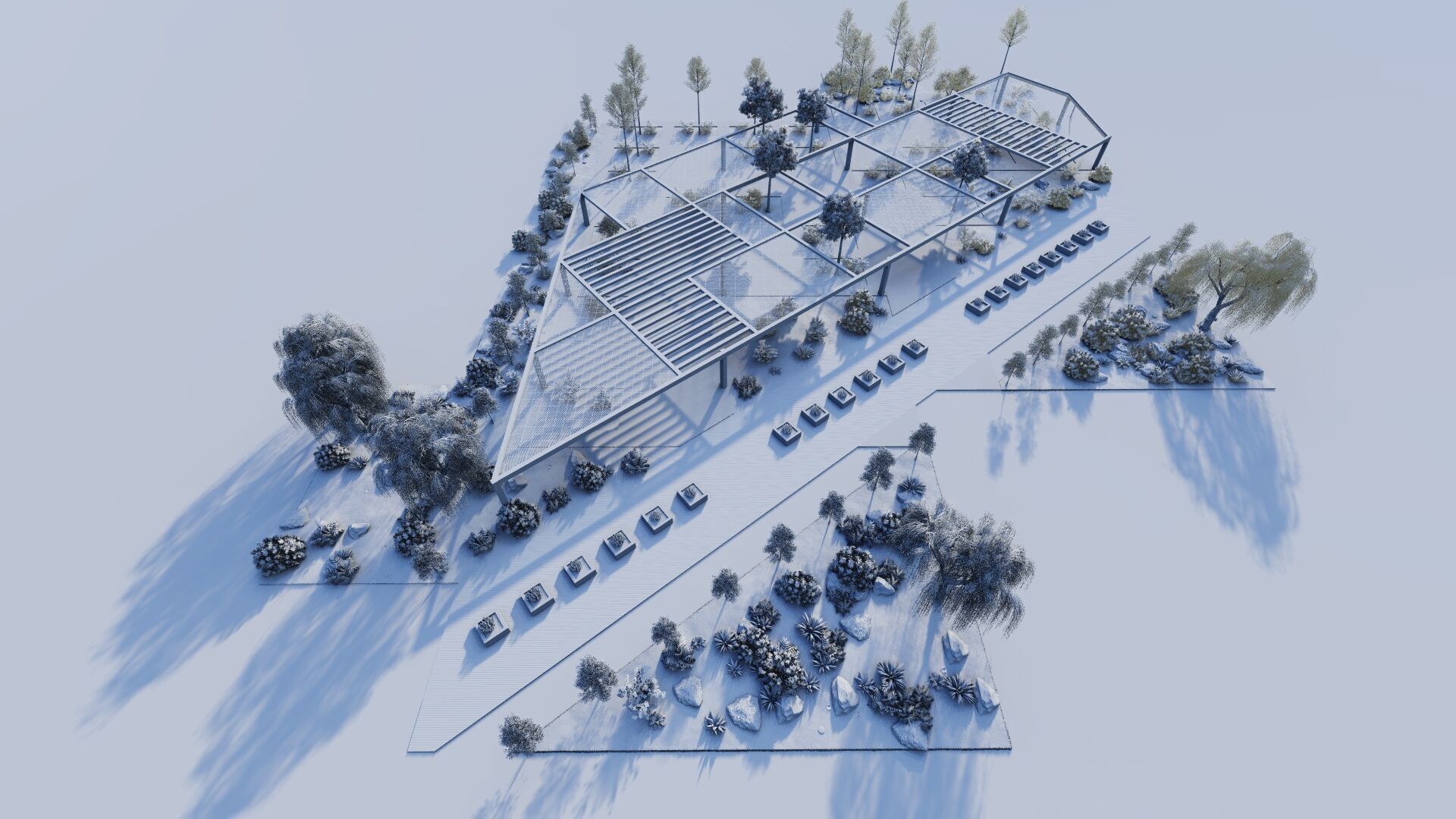 public park-Private Park Landscape 3D model_4