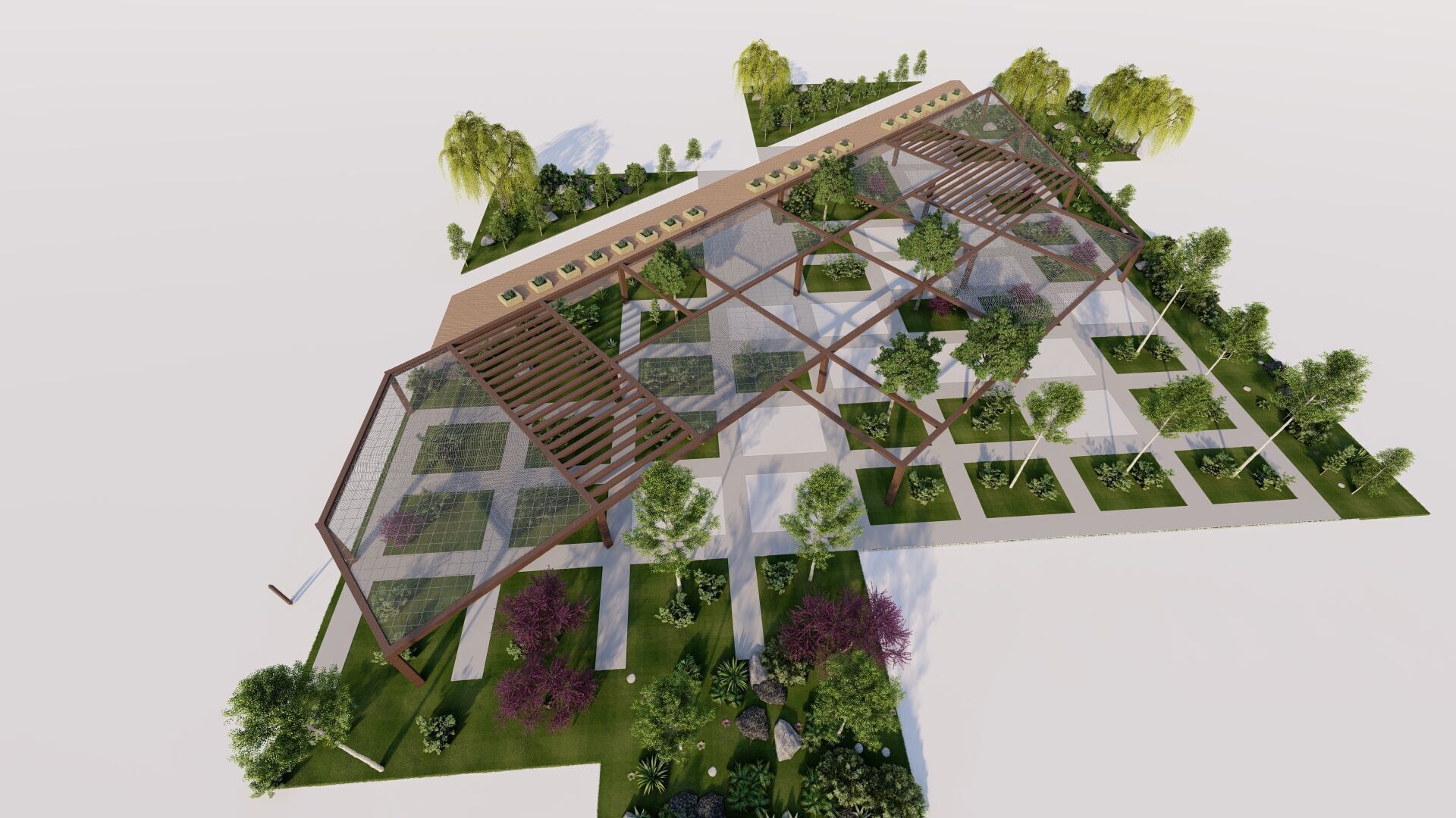 public park-Private Park Landscape 3D model_2