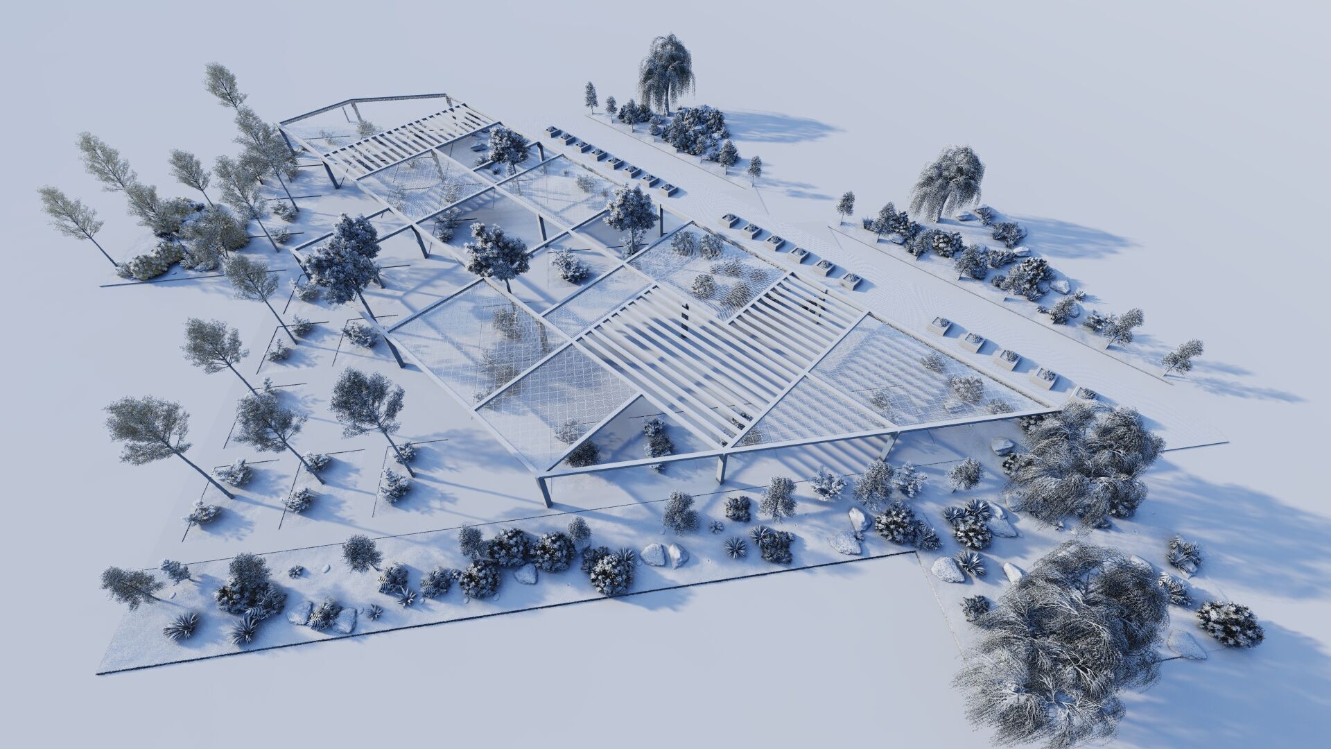 public park-Private Park Landscape 3D model_10
