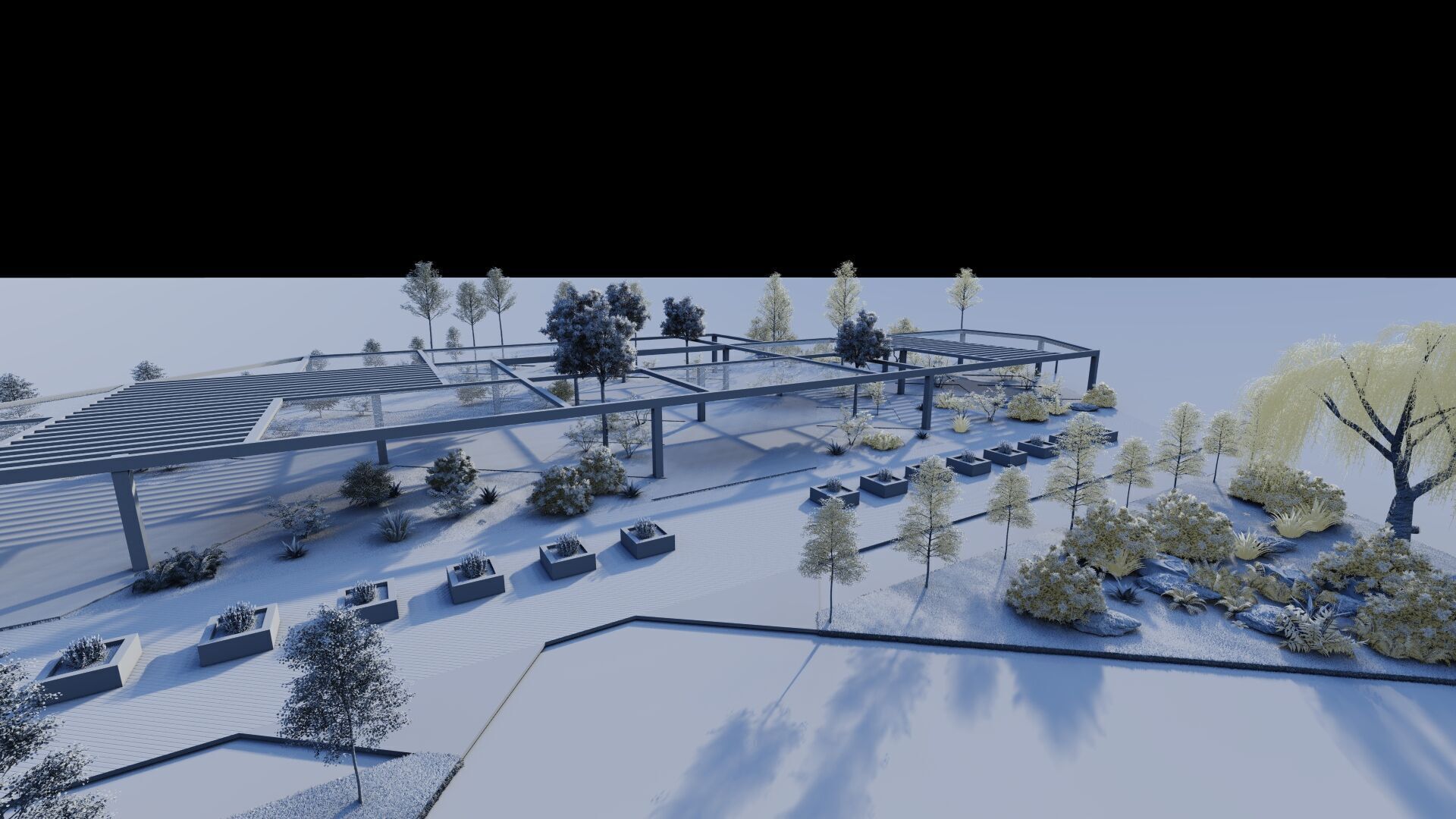 public park-Private Park Landscape 3D model_7