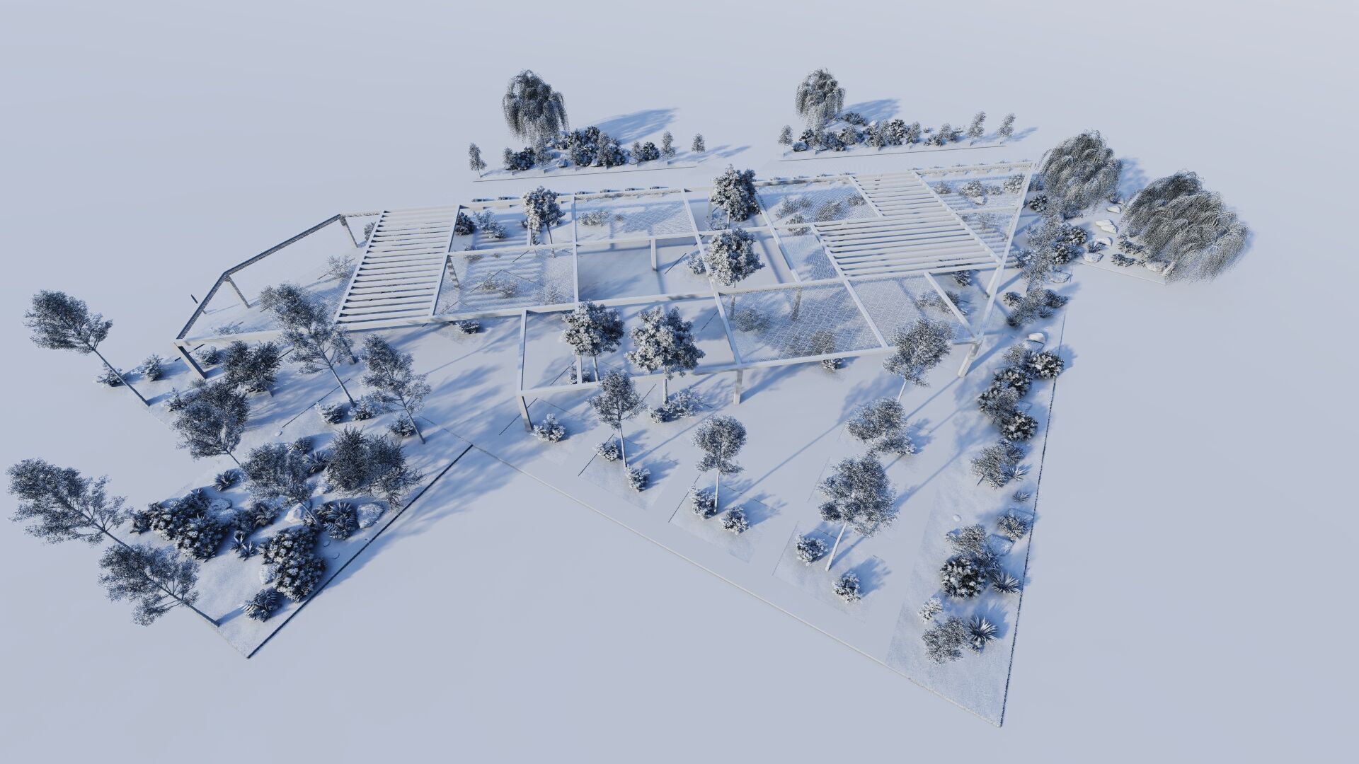 public park-Private Park Landscape 3D model_8