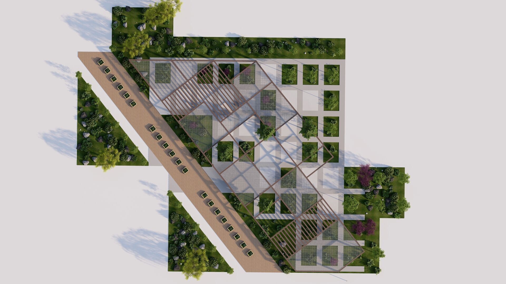 public park-Private Park Landscape 3D model_12