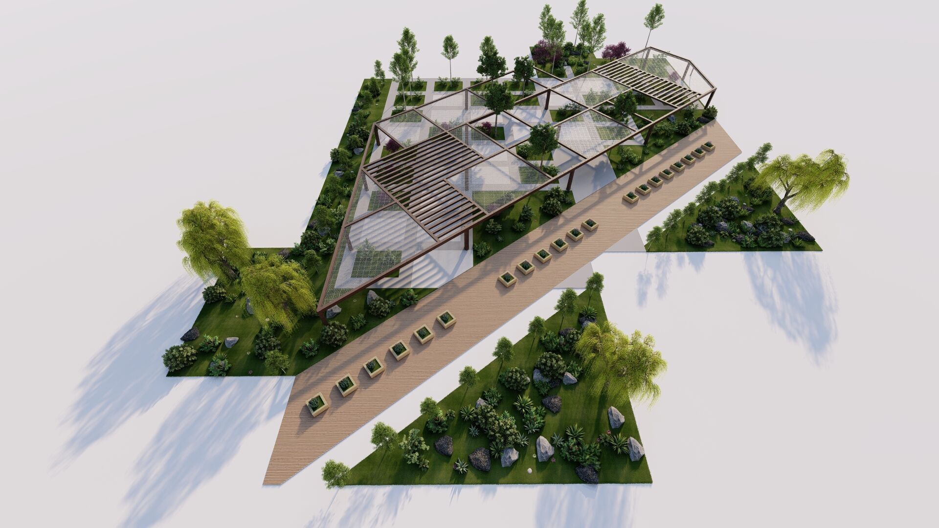 public park-Private Park Landscape 3D model_1