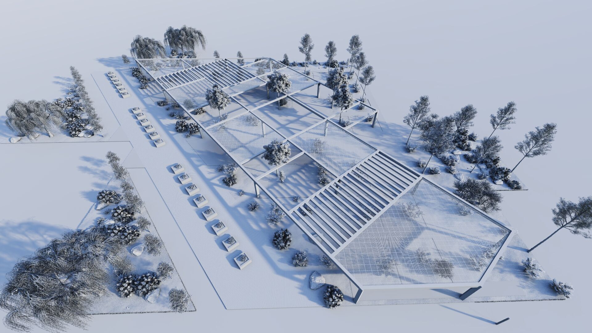 public park-Private Park Landscape 3D model_15