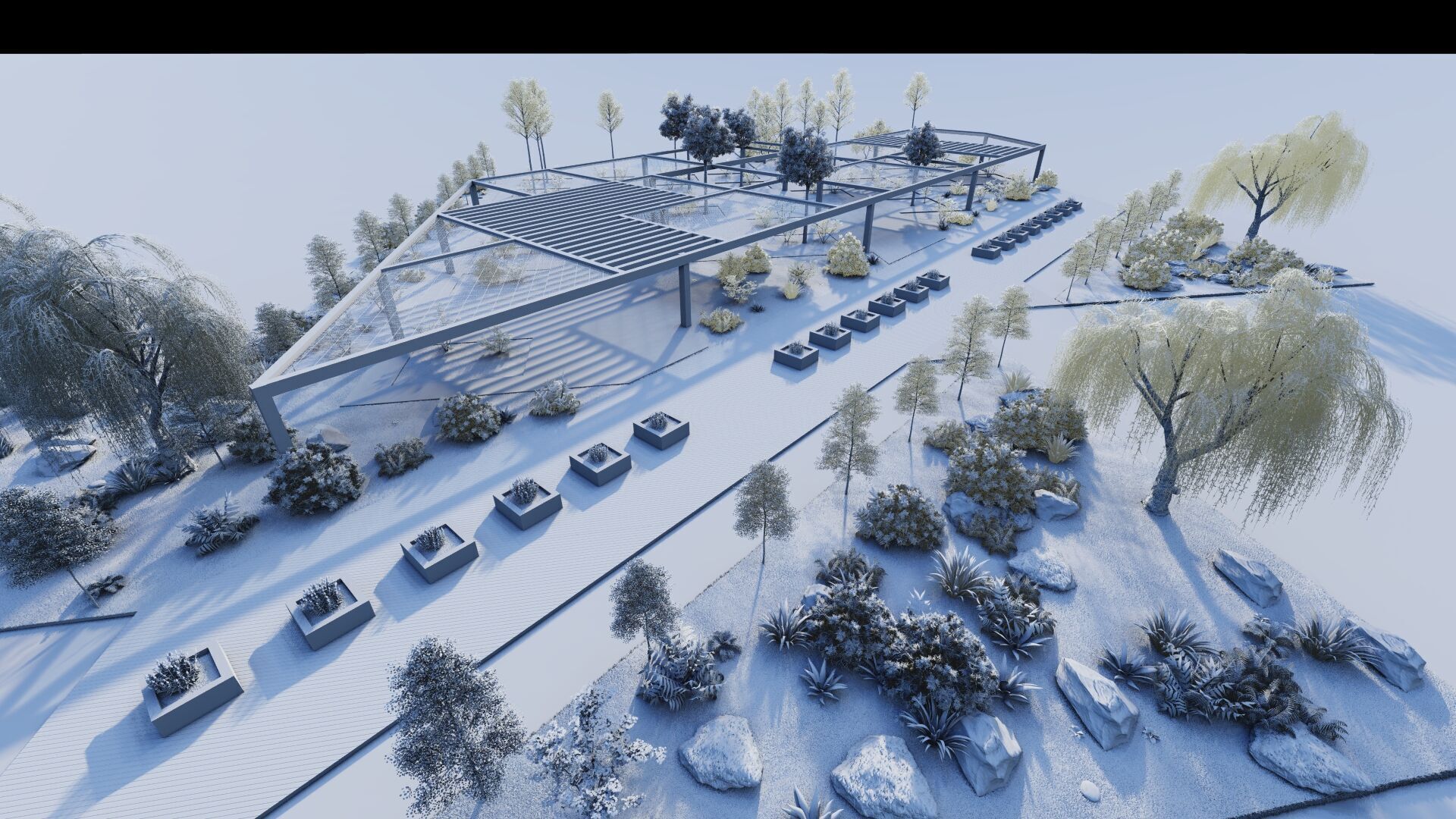 public park-Private Park Landscape 3D model_13