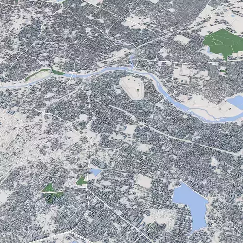 Hyderabad City India 3D model