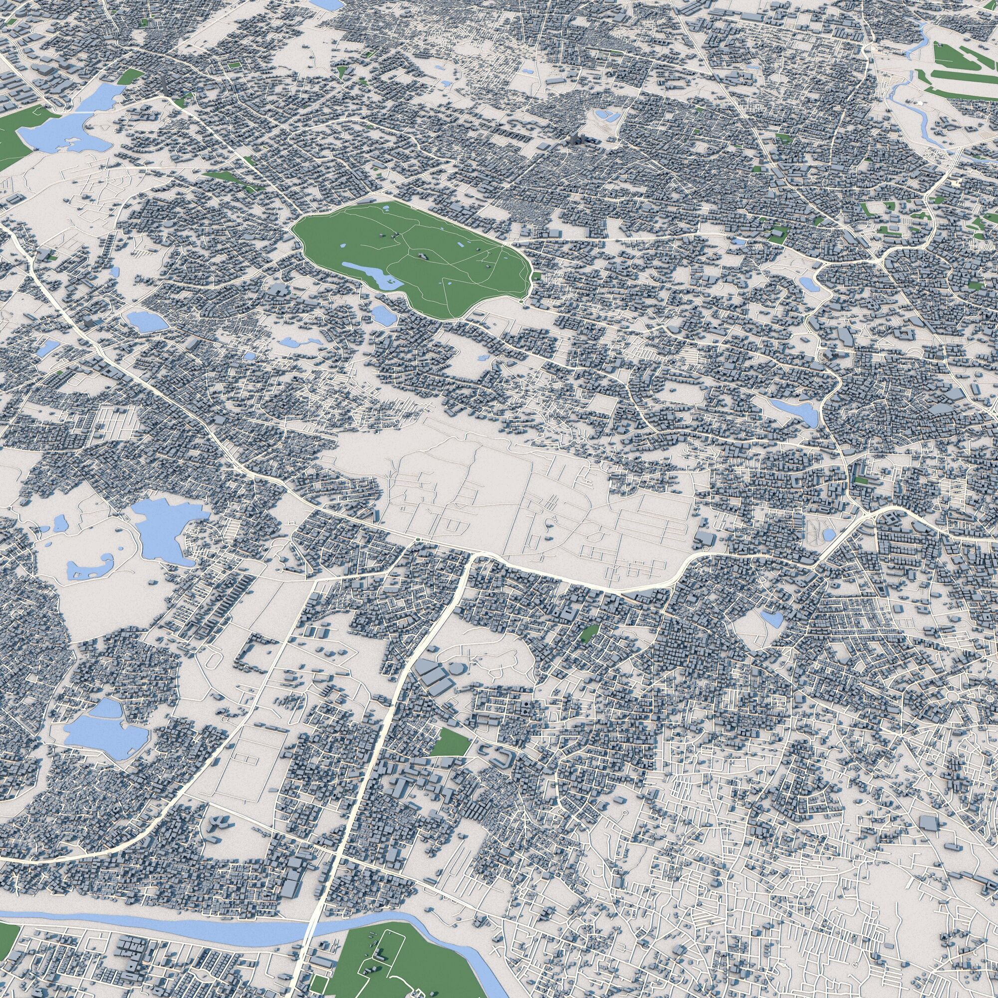 Hyderabad City India 3D model_5