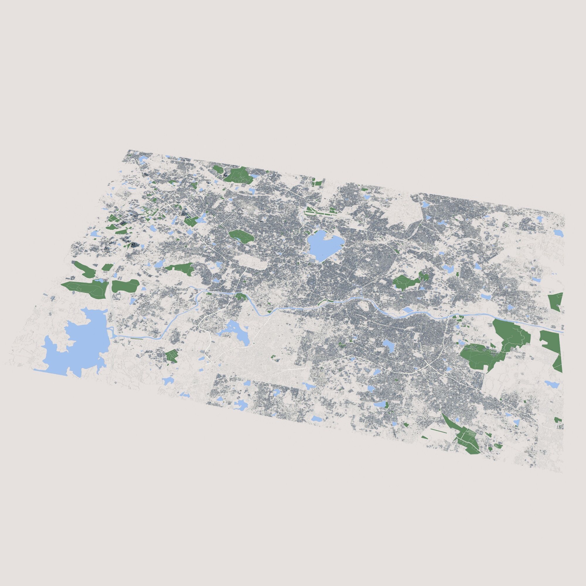 Hyderabad City India 3D model_1