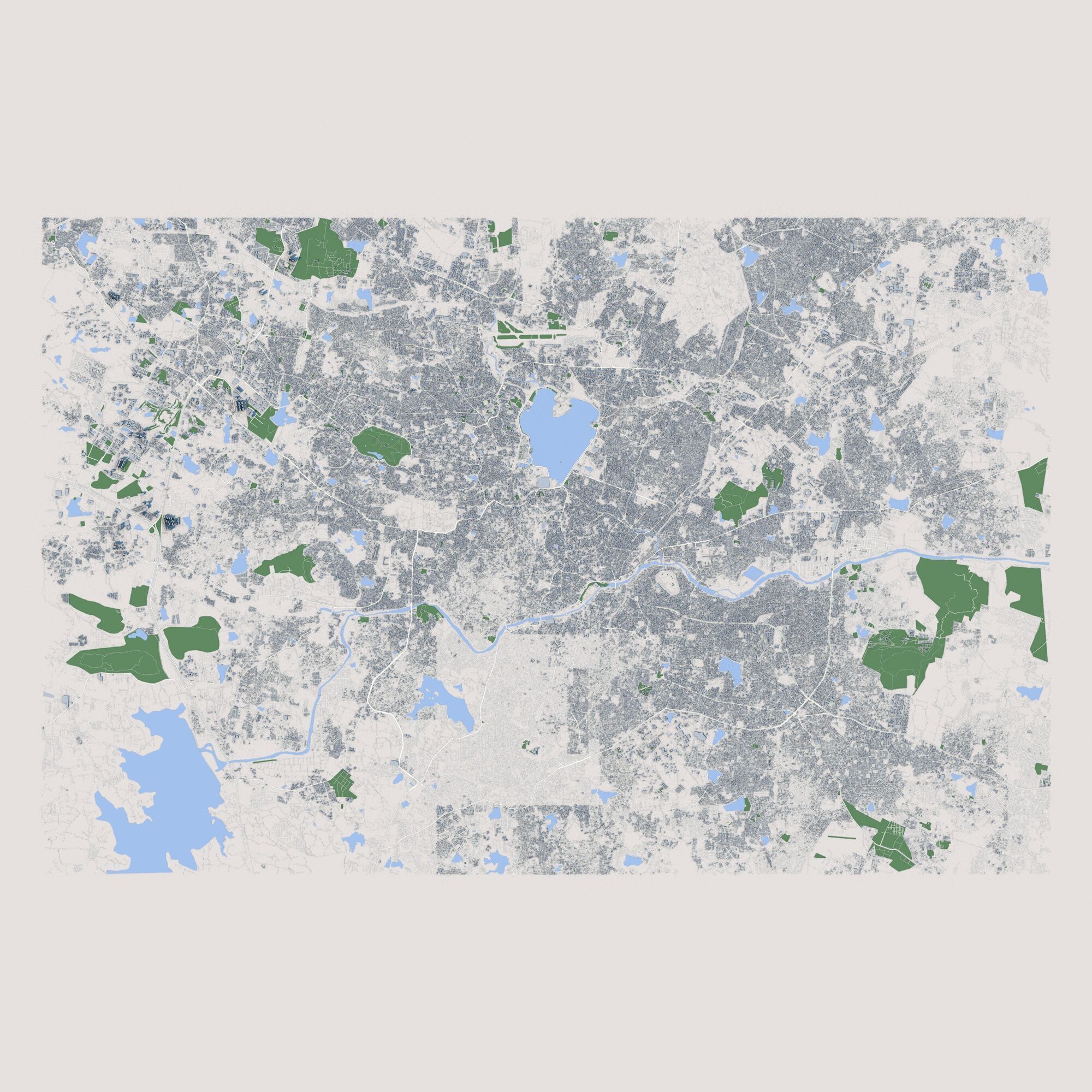 Hyderabad City India 3D model_2