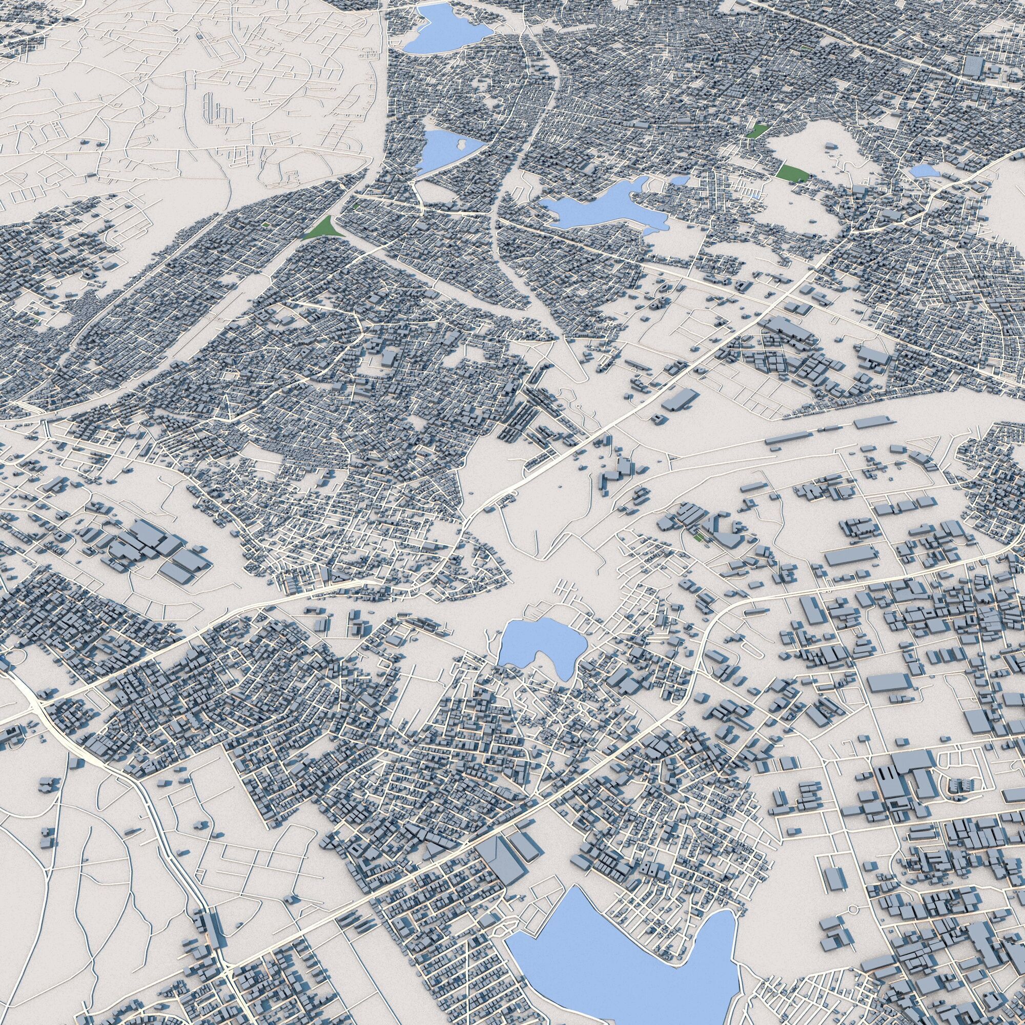 Hyderabad City India 3D model_6