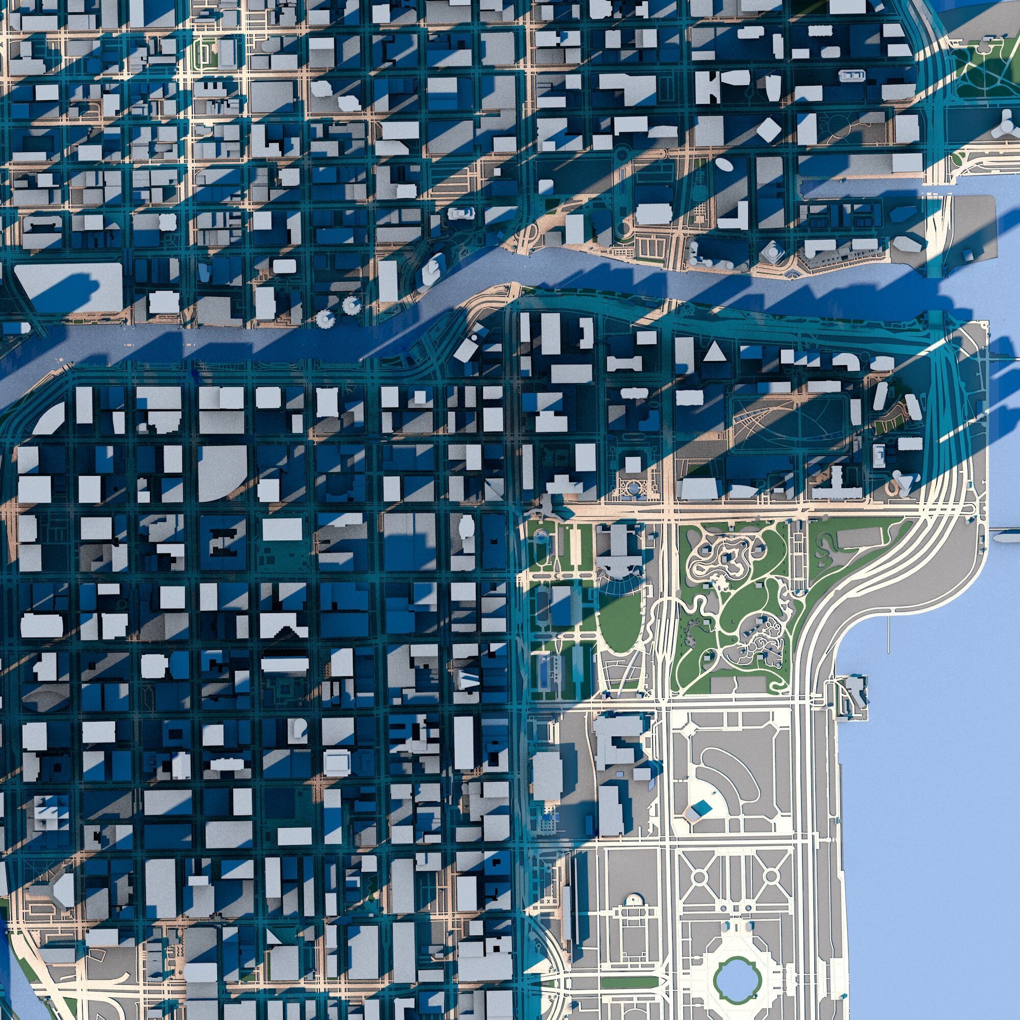 Chicago City in Illinois United States 2 3D model_3