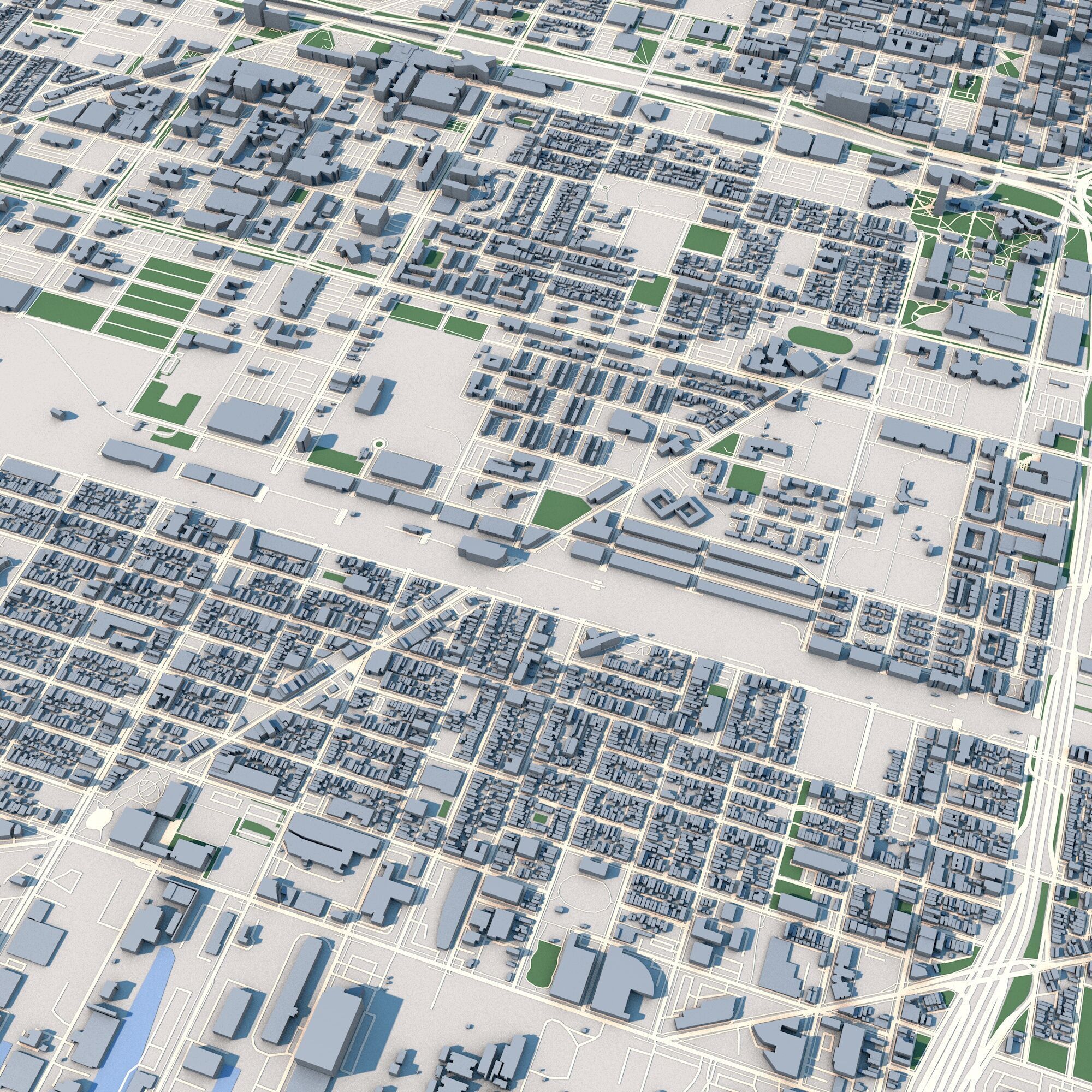 Chicago City in Illinois United States 3D model_6