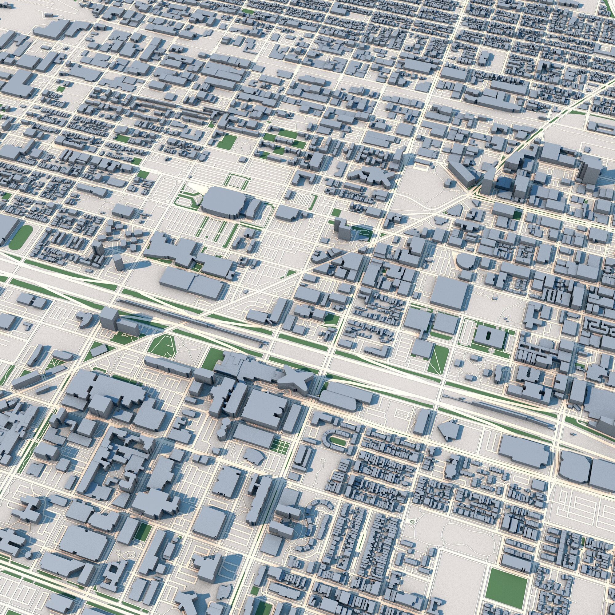 Chicago City in Illinois United States 3D model_7