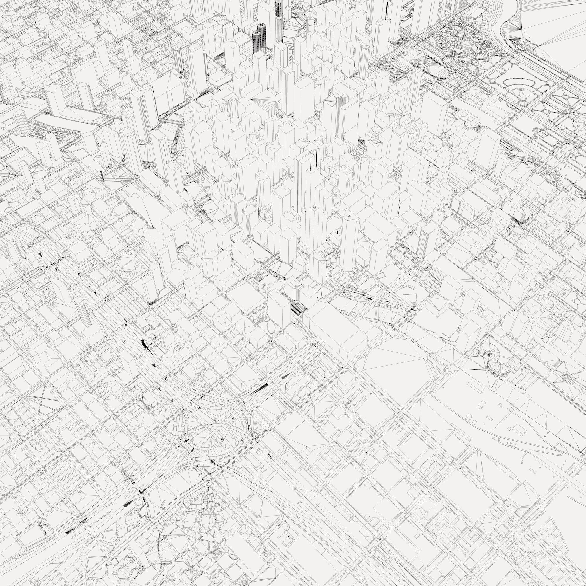 Chicago City in Illinois United States 3D model_9