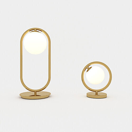 Ring Metal Table Lamp 3D model