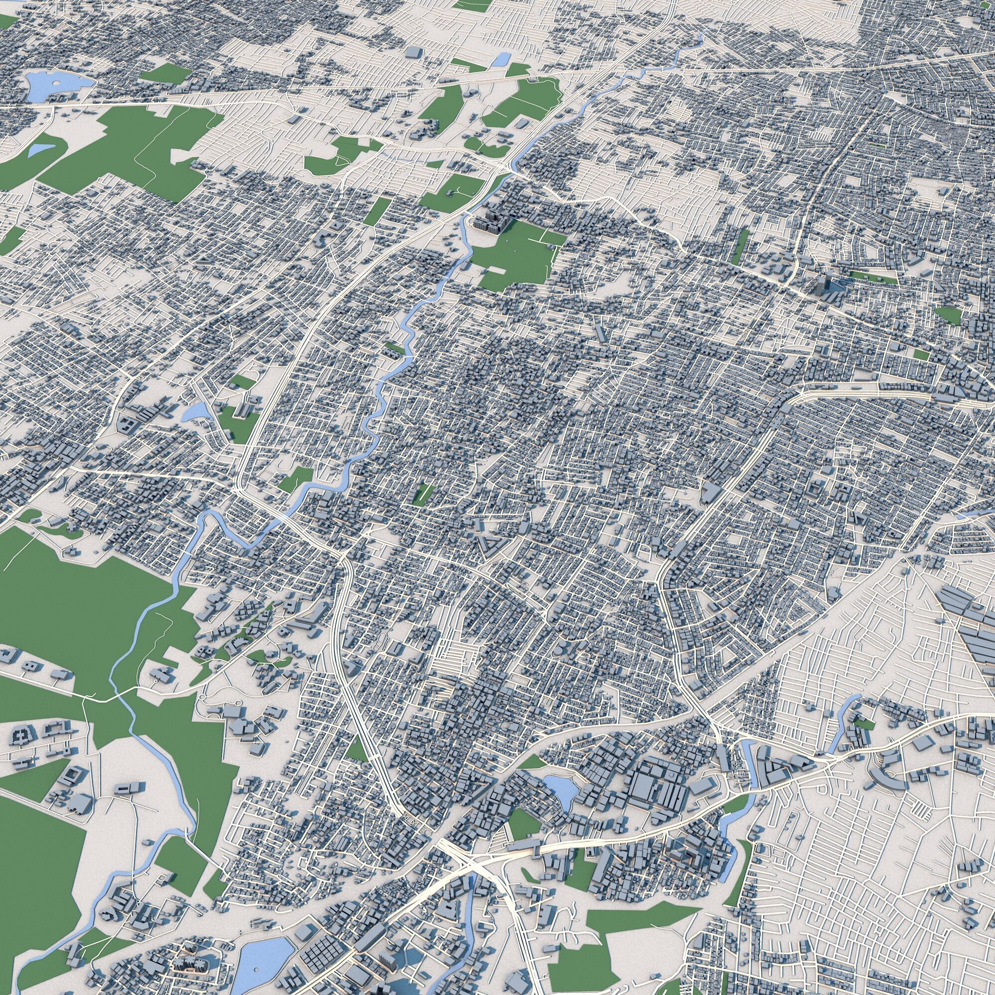 Bengaluru City India 3D model_4