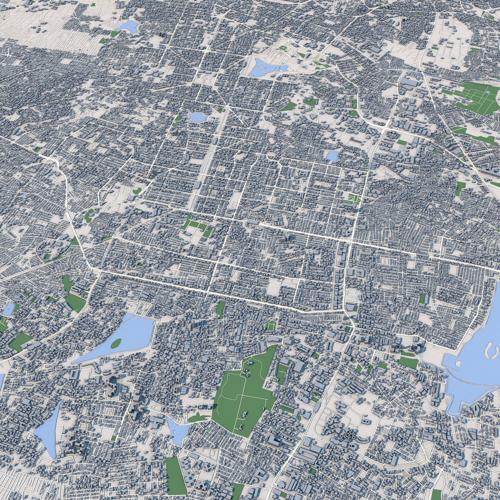 Bengaluru City India 3D model_5