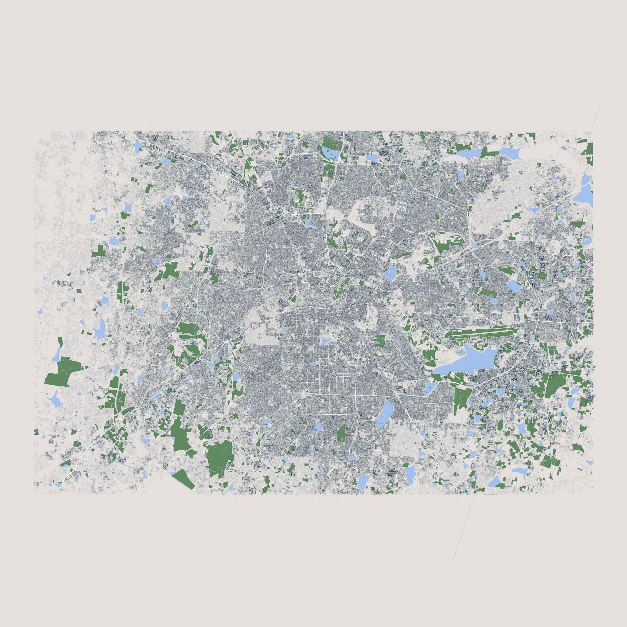Bengaluru City India 3D model_2