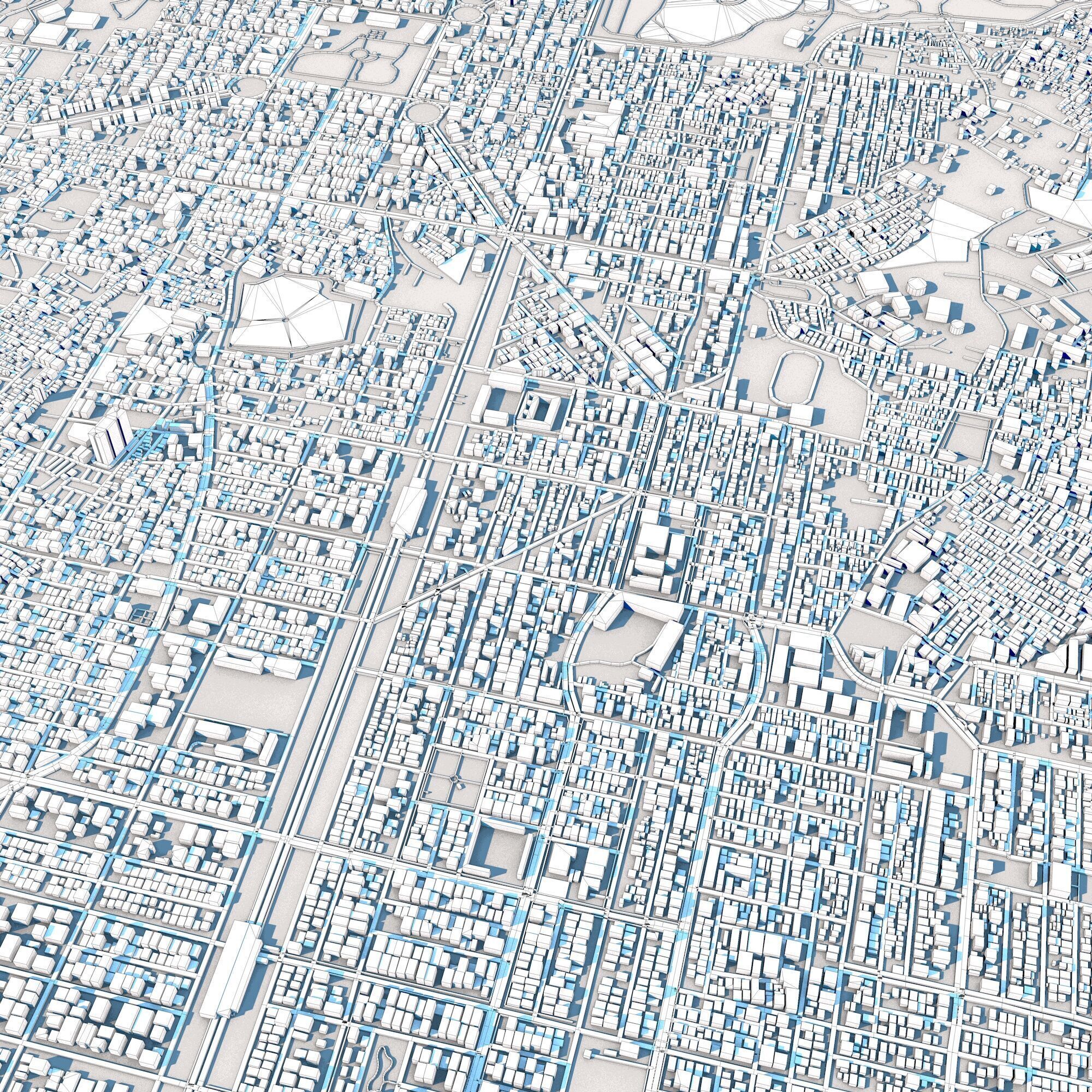 Bengaluru City India 3D model_9