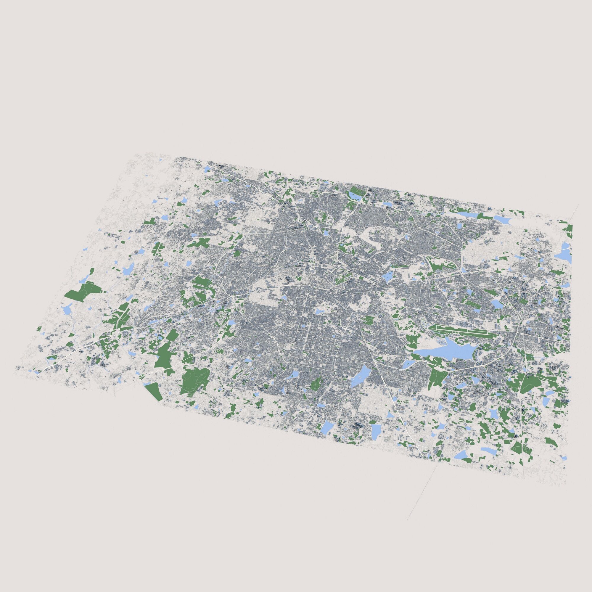 Bengaluru City India 3D model_1