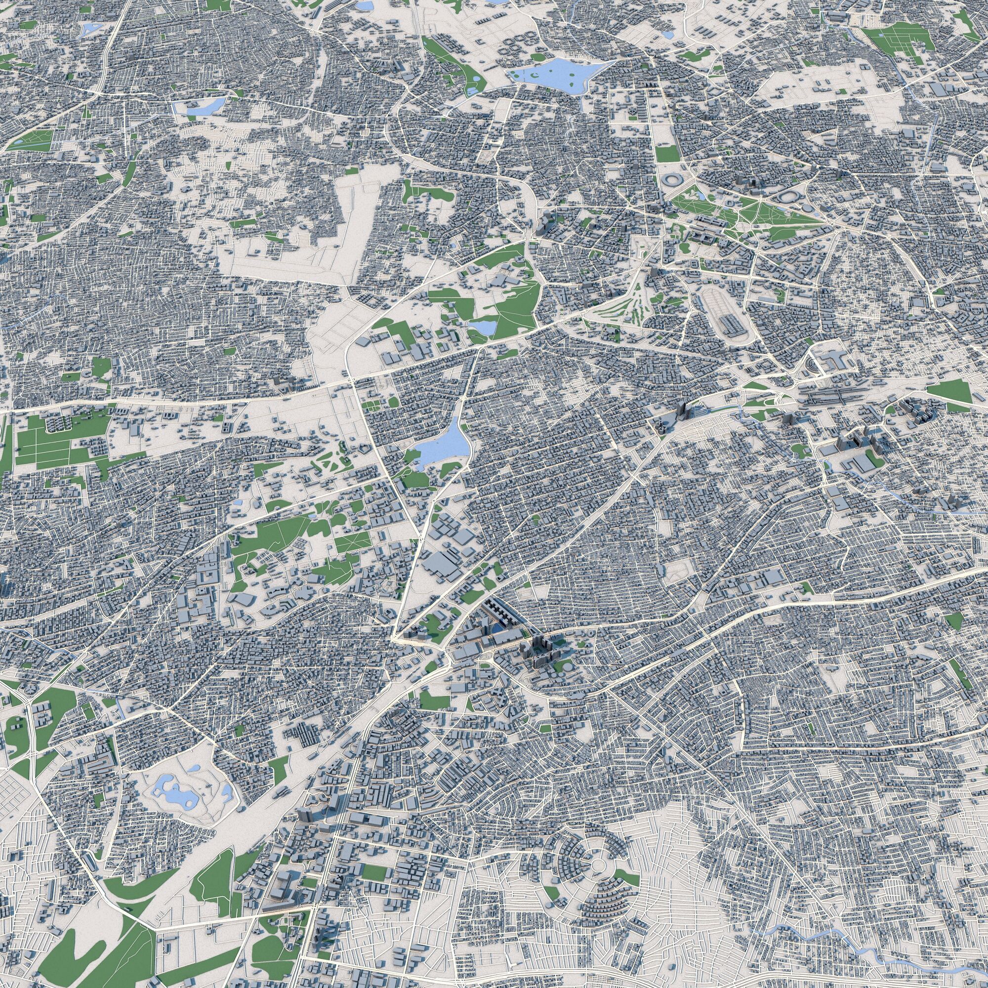 Bengaluru City India 3D model_8