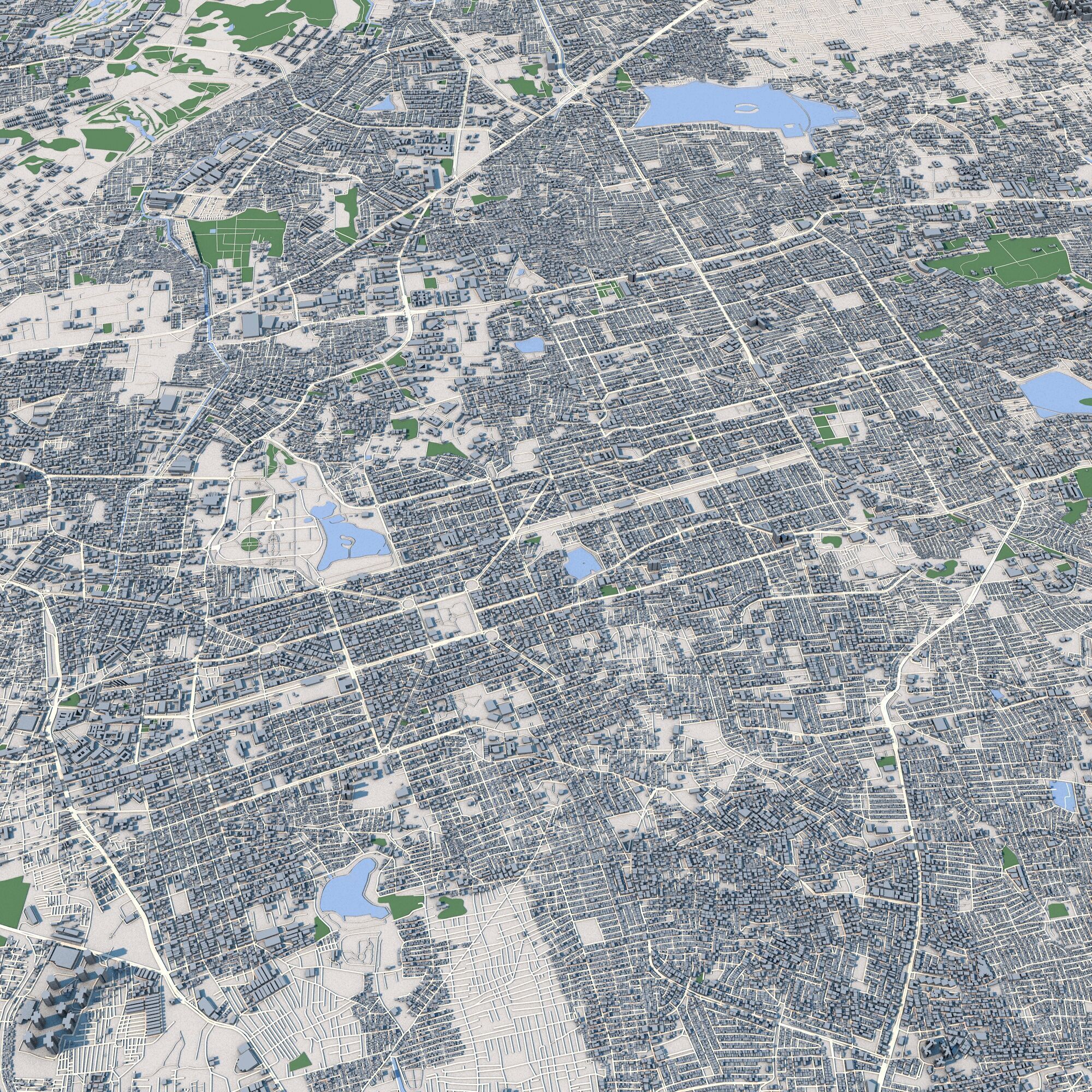 Bengaluru City India 3D model_7