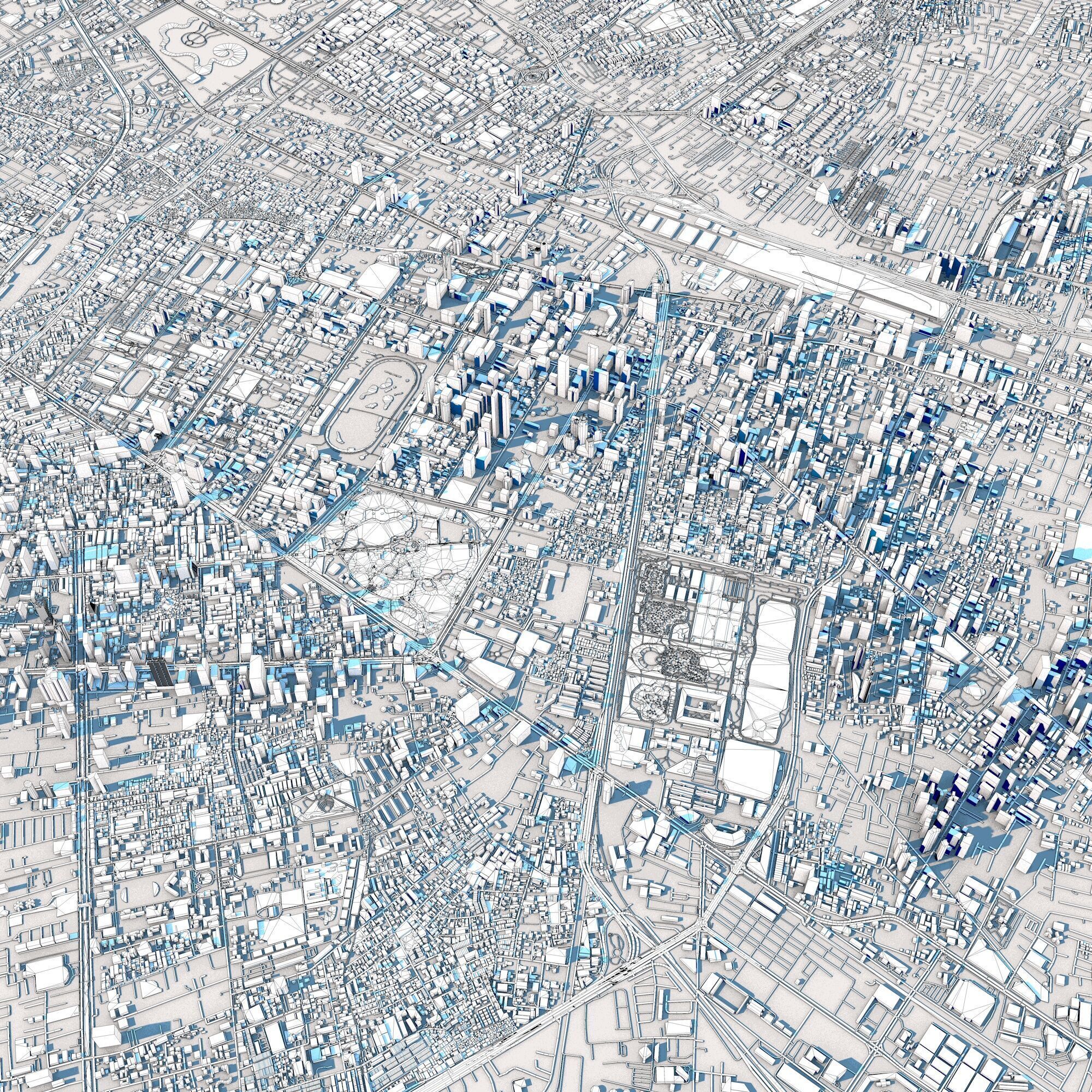 Bangkok City Thailand 3D model_10