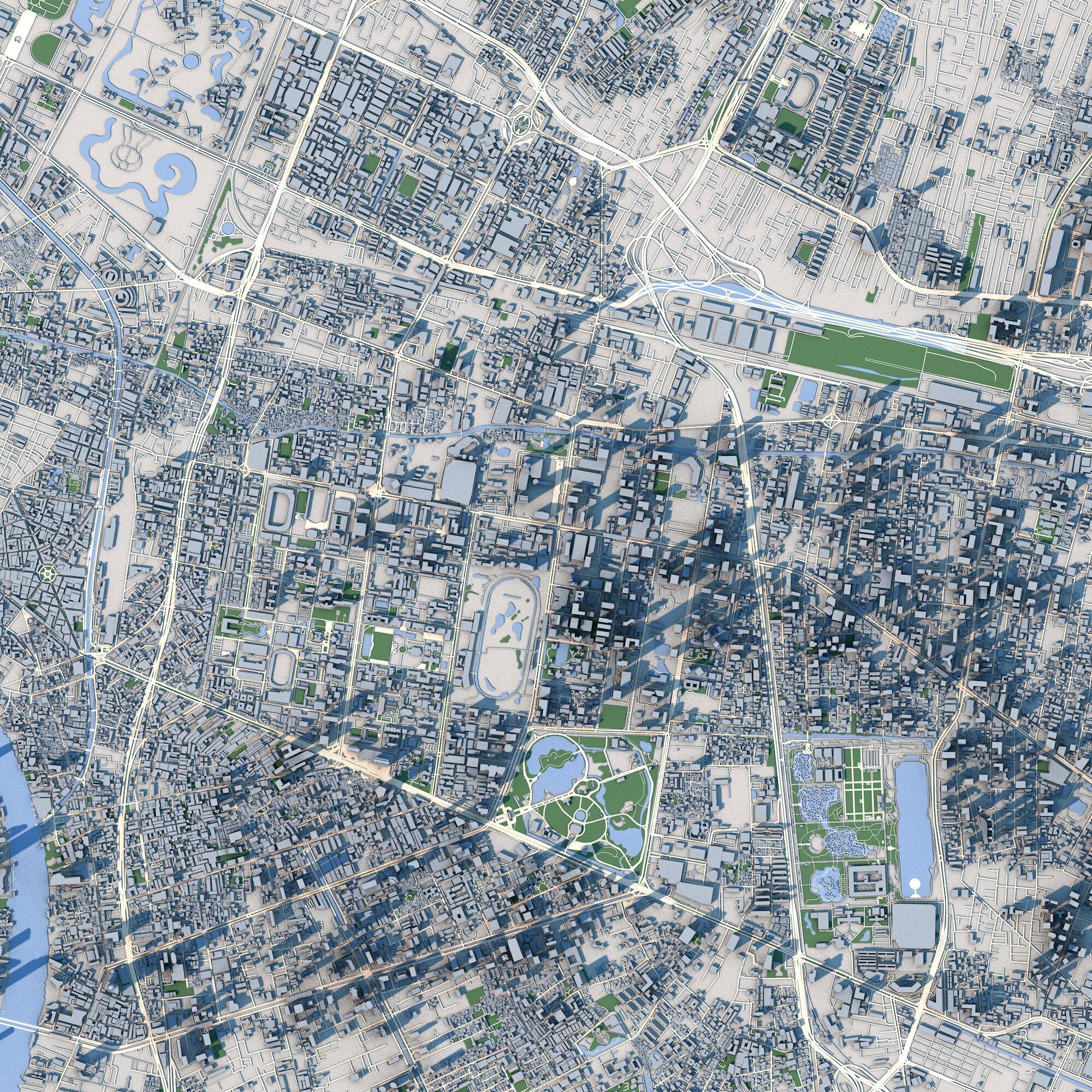 Bangkok City Thailand 3D model_3