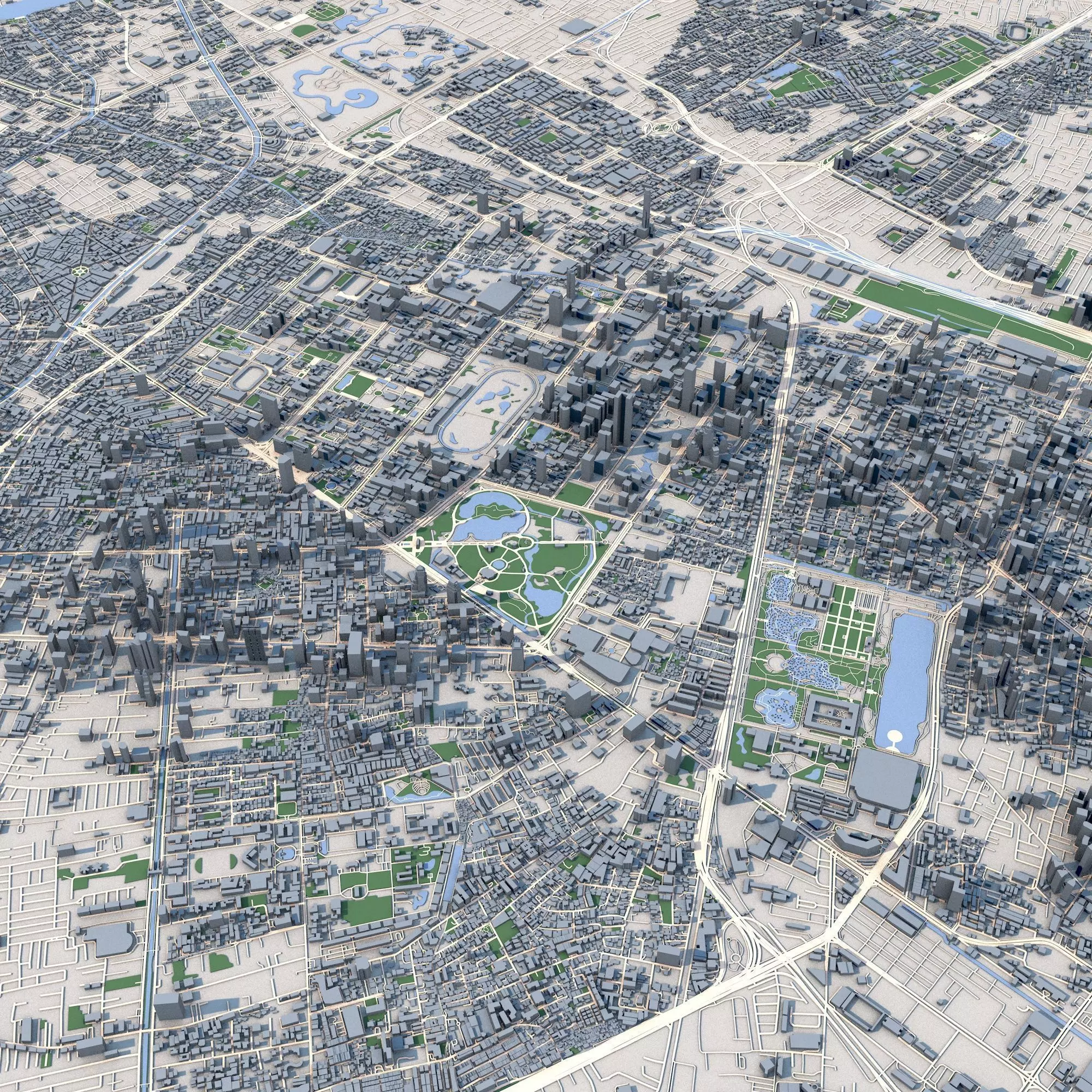 Bangkok City Thailand 3D model_0