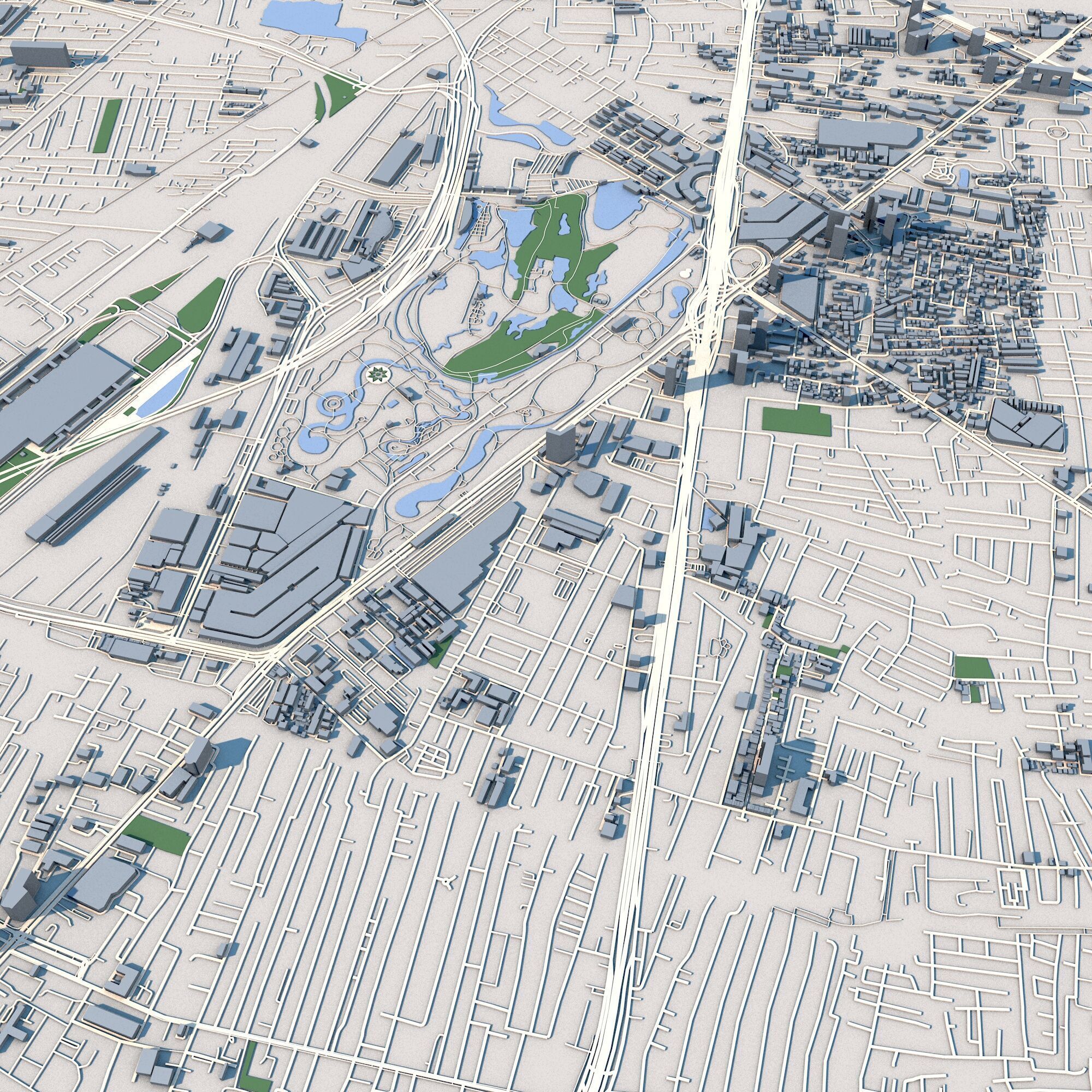 Bangkok City Thailand 3D model_7