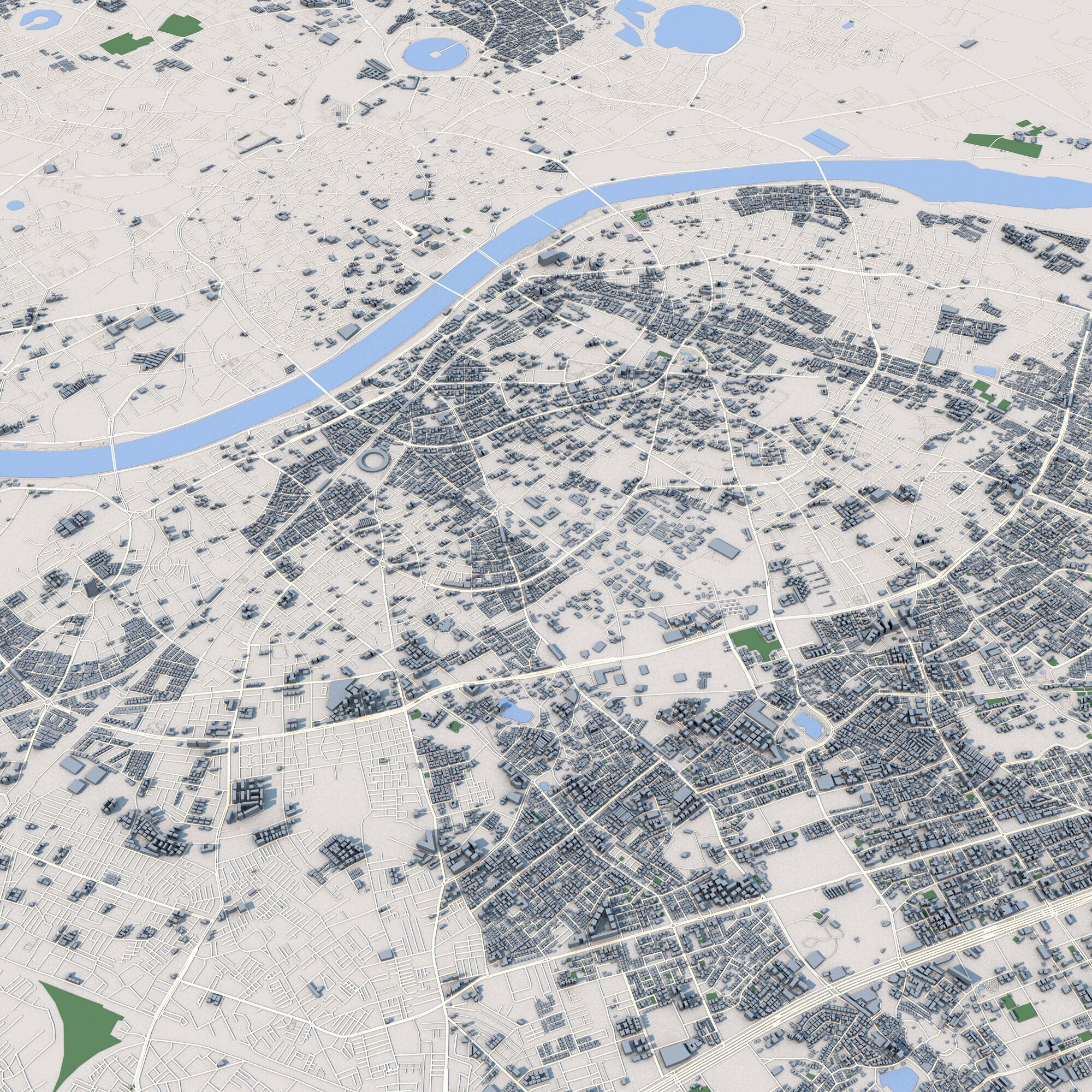 Ahmedabad City India 3D model_6