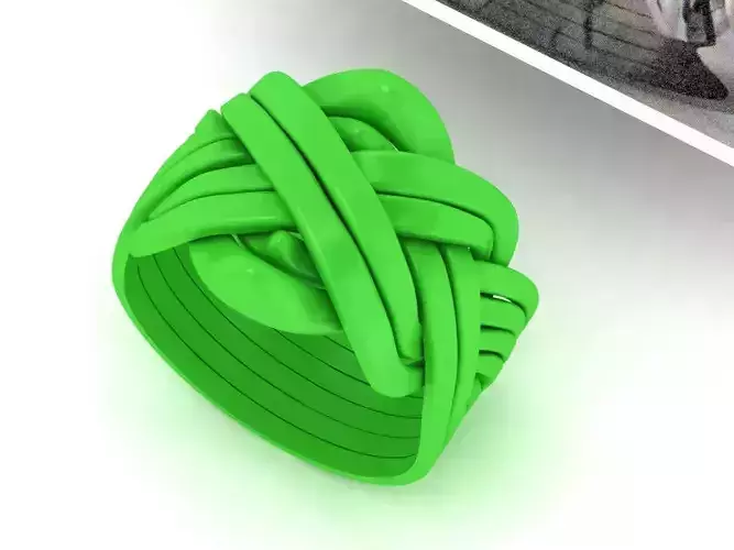 PUZZLE RING 8 RINGS COMBINED SPECIAL  DESIGN 3D print model