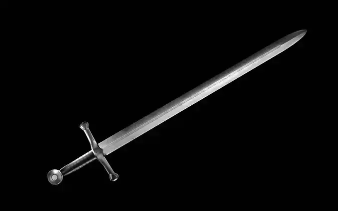 Medieval Sword - Game Ready 3D Model