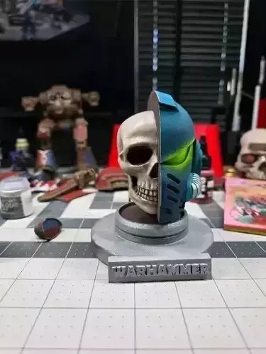 Sci-fi Skull Helmet  3D print model