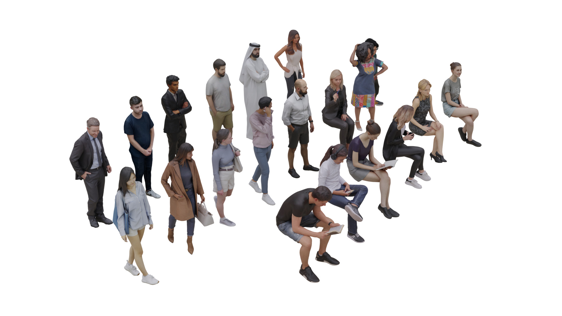 UAE People 3D model_1