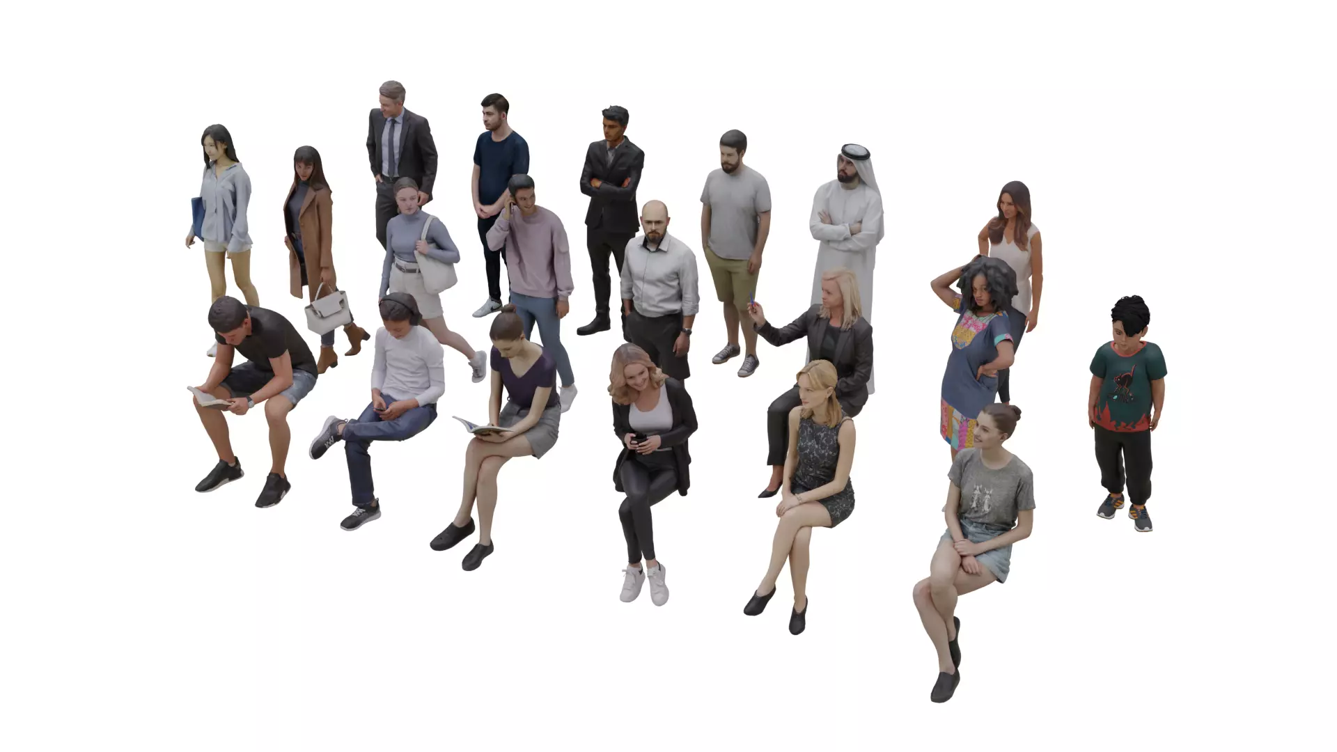 UAE People 3D model_0