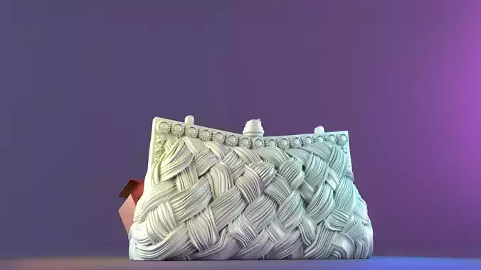 Royal Weave Handbag Candle Mold 3D print model