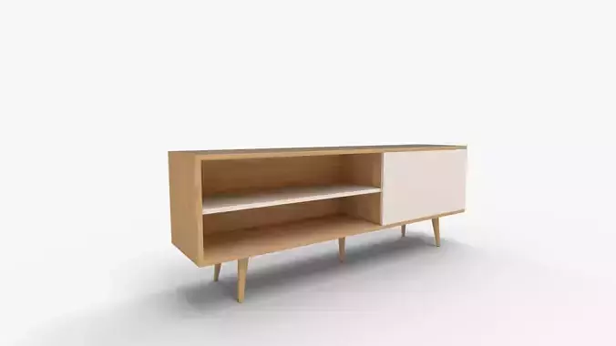 Decorotika Pi Modern Wood TV Stand