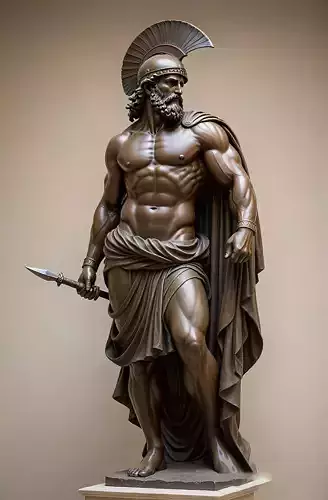 The Spirit of an Ancient Warrior in Wood