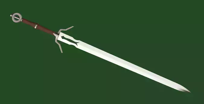 The Witcher 3 Wild Hunt - Zireael sword 3D print model