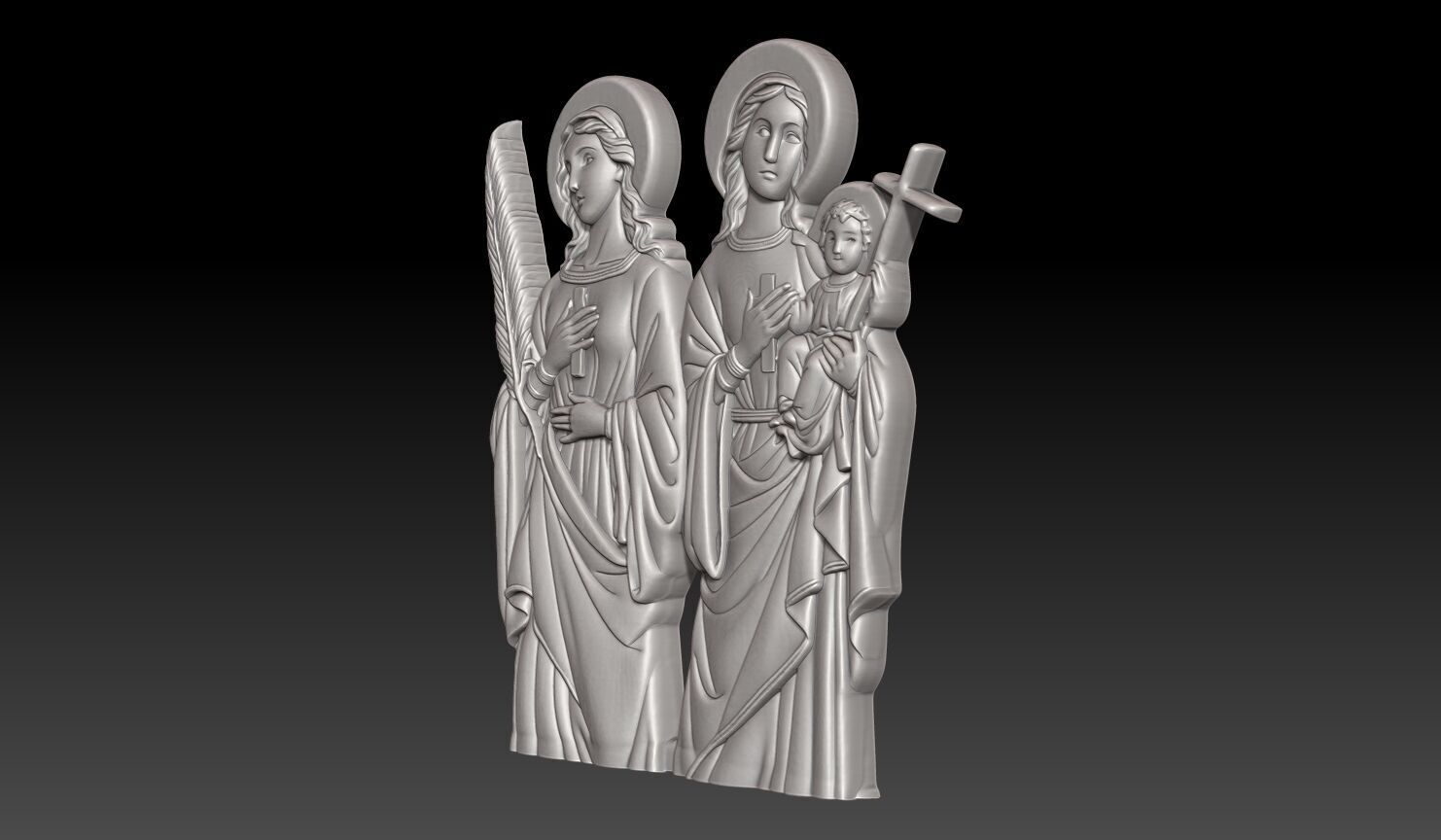Saints Perpetua and Felicity - 250428 3D print model_1